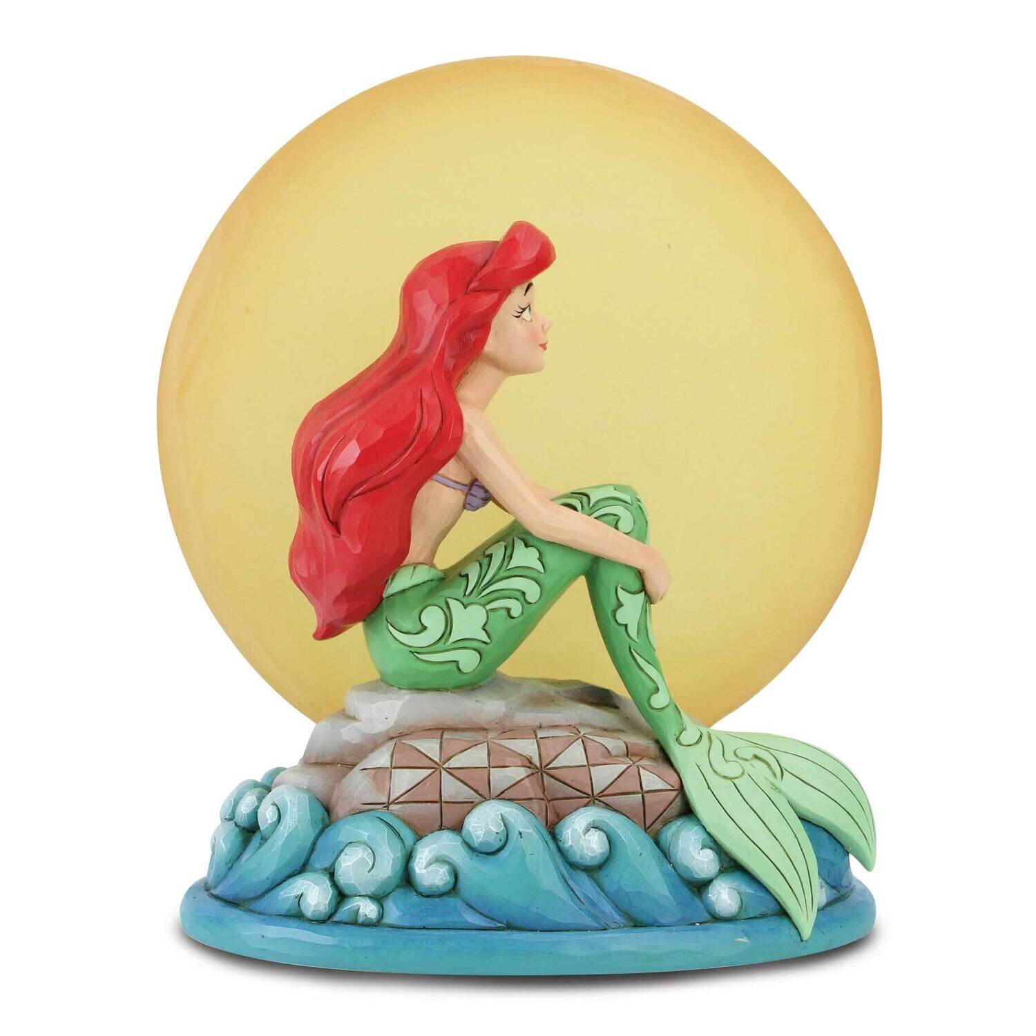DISNEY TRADITIONS Ariel Sitting on Rock by Moon GM23453