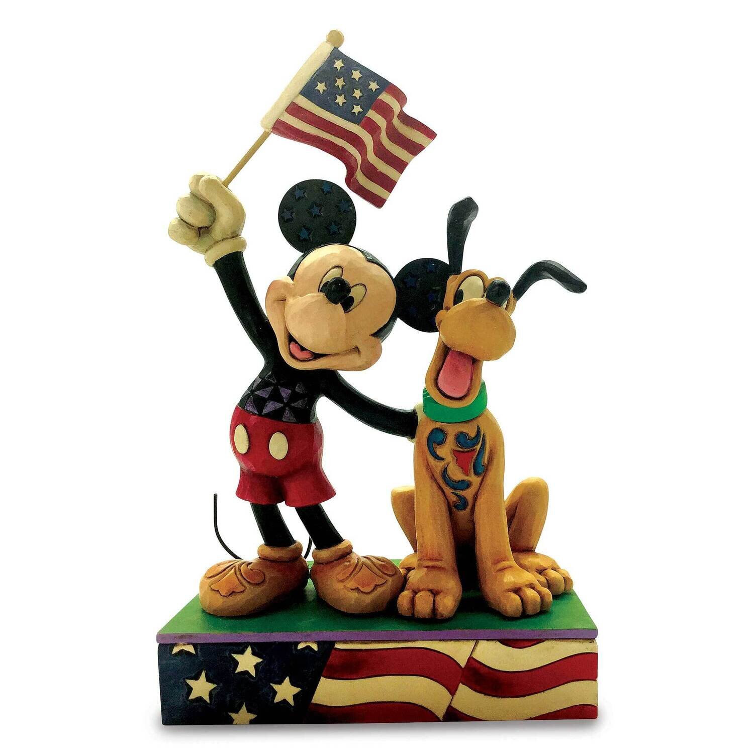 DISNEY TRADITIONS Mickey and Pluto Patriotic GM23456, MPN: GM23456, 28399219407