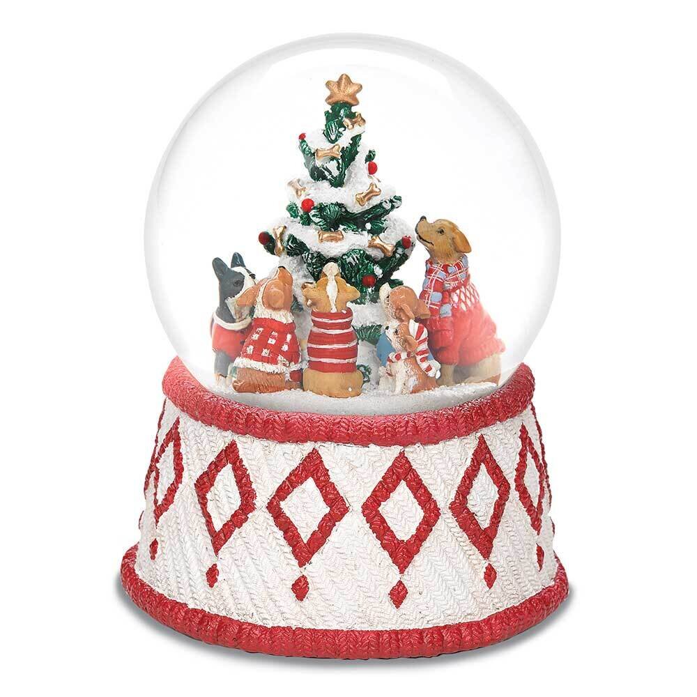 Glitterdome Musical Dogs Around Tree GM23528, MPN: GM23528, 89945679076