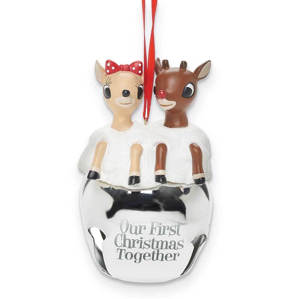 Resin Rudolph and Clarice Jingle Bell Ornament GM23541