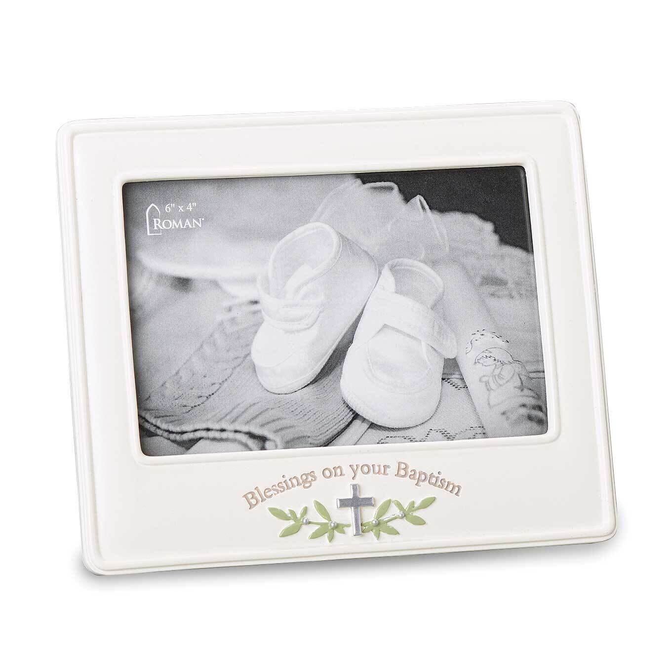 Resin Blessings on Your Baptism 4 x 6 Inch Photo Picture Frame GM23551
