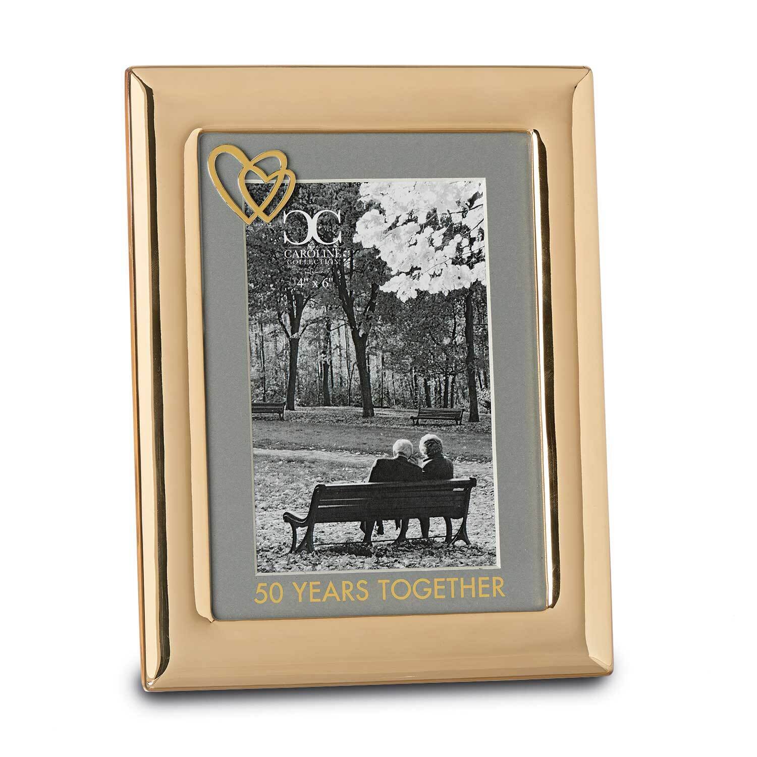 Gold-tone Zinc Alloy 50 Years Together 4 x 6 Inch Picture Frame GM23618