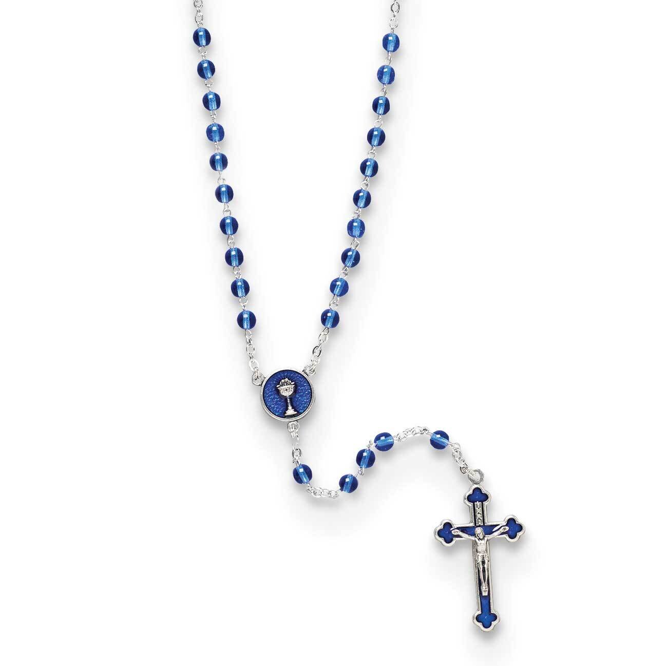 First Communion Blue Beads Rosary GM23650