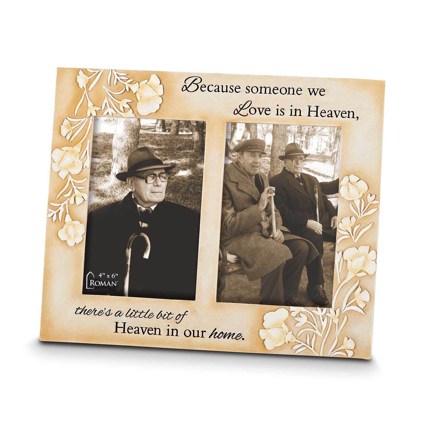 Floral Heaven Double 4 x 6 Inch Photo Picture Frame GM23686