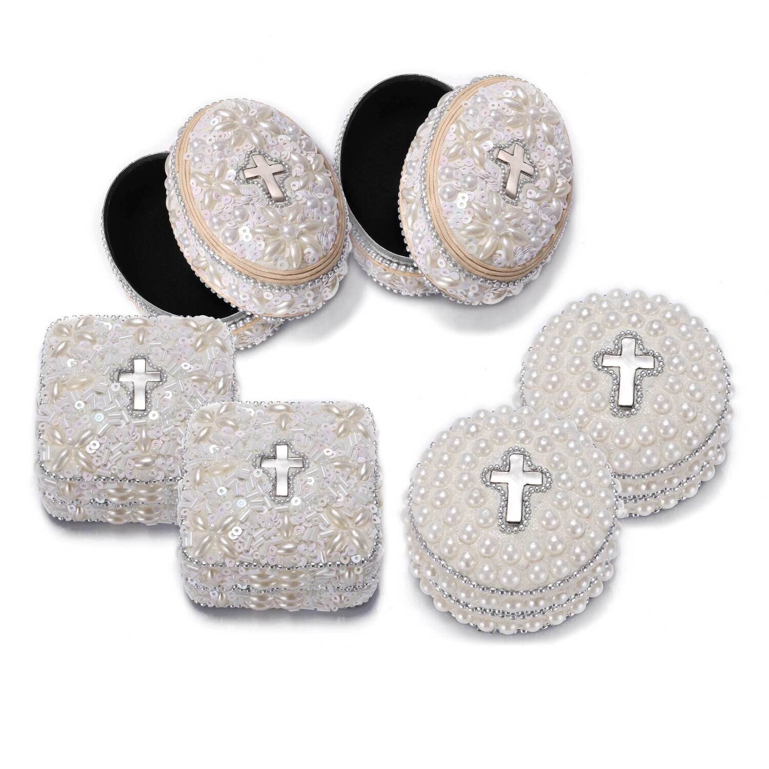 Set of 6 Lace Communion Trinket Boxes GM23696, MPN: GM23696, 89945597028