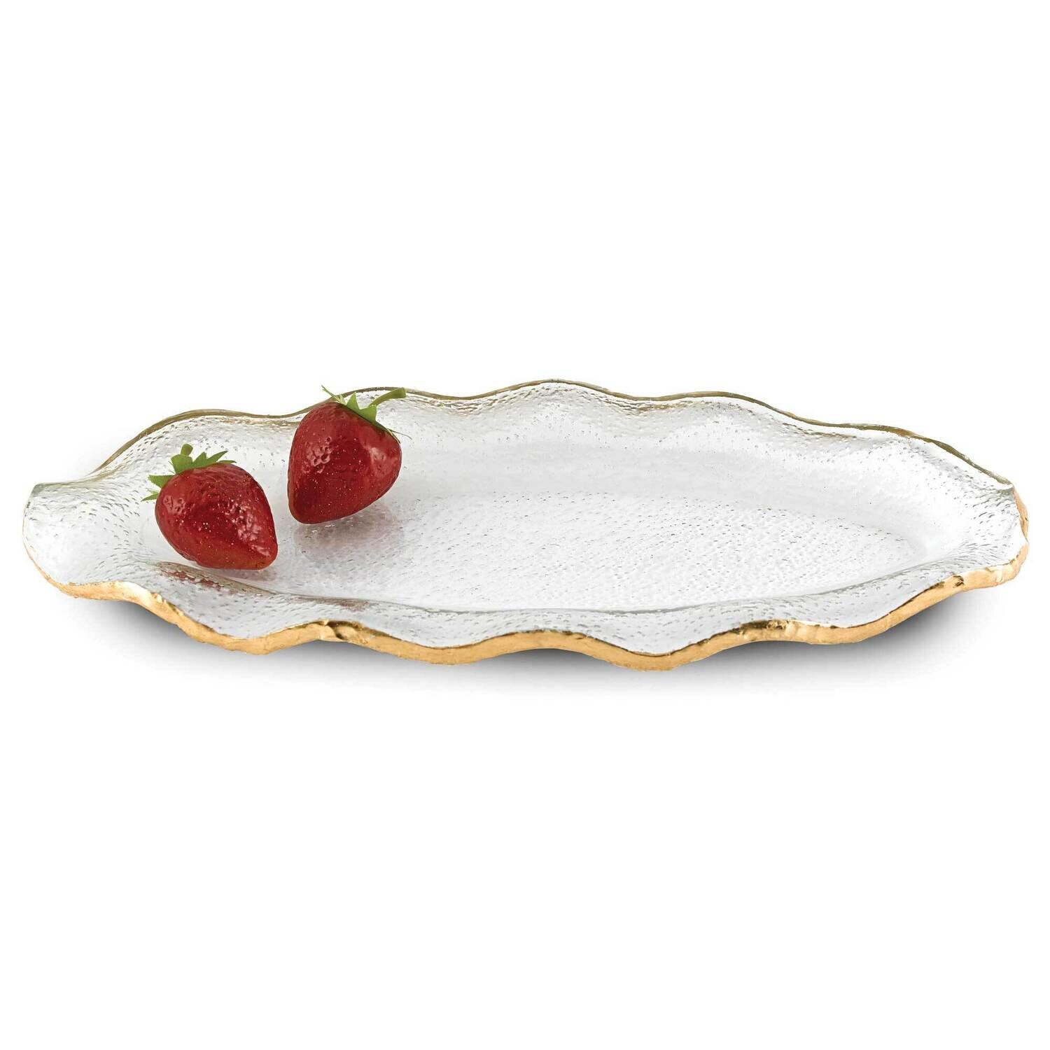 Badash Goldedge Oval Wavy Platter GM23760, MPN: GM23760, 769076012330