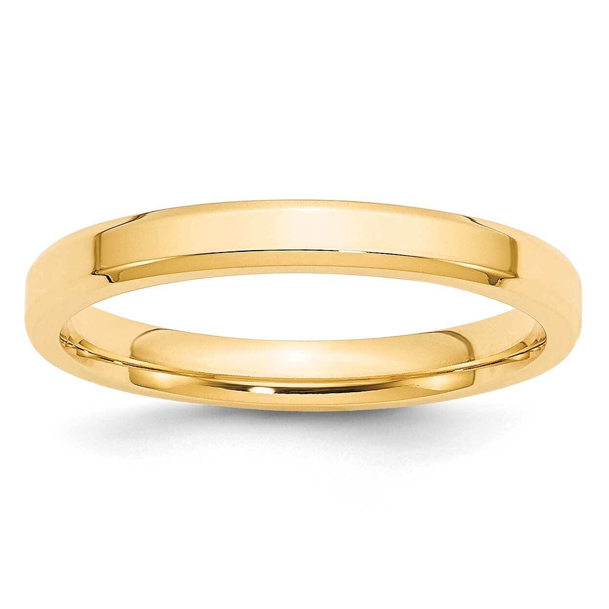 3mm Bevel Edge Comfort Fit Band 14k Yellow Gold BEC030, MPN: BEC030, 886774473062