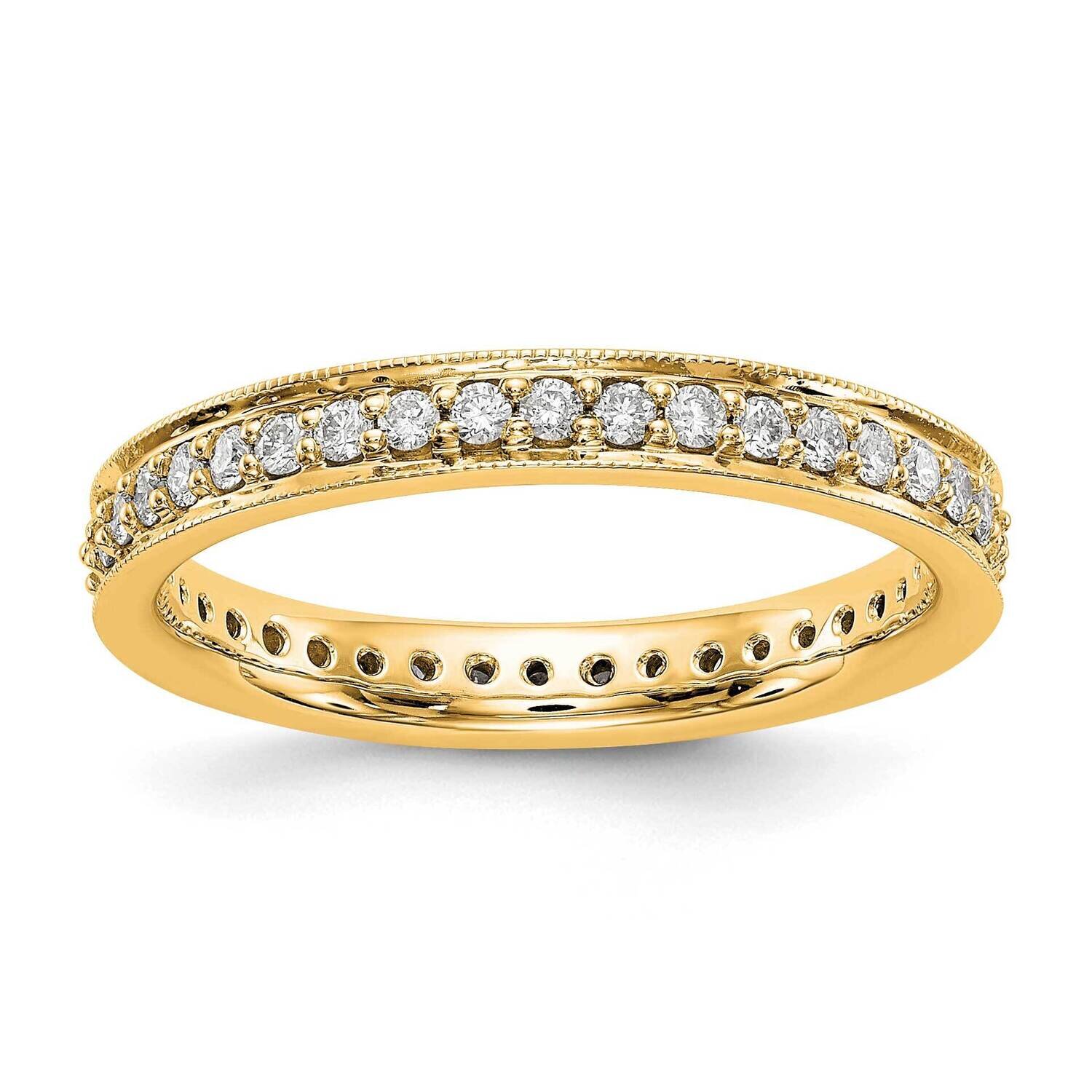 Round 1/2 CT Vintage Diamond Eternity Band 14k Gold Polished  ET0002-050-7Y4, MPN: ET0002-050-7Y4, …