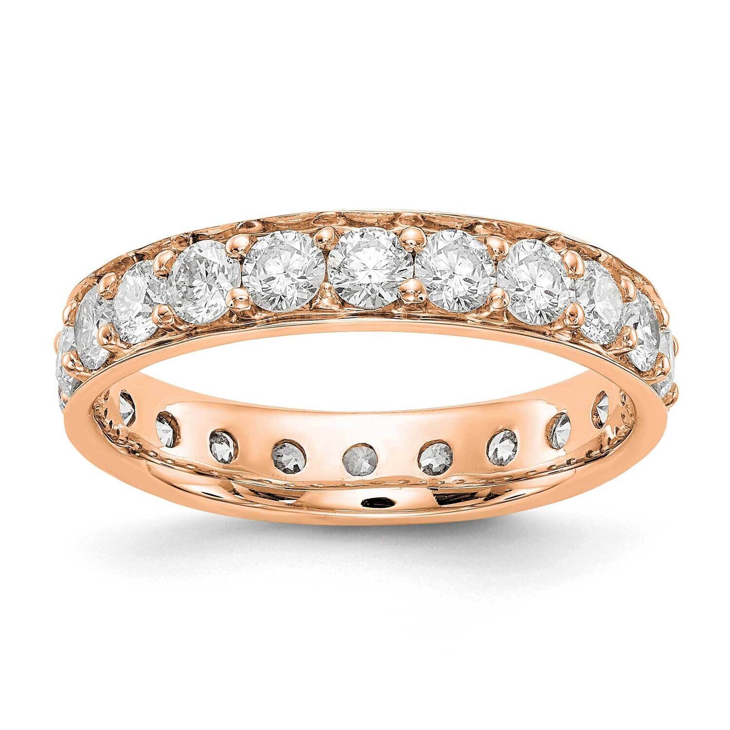 Polished Vintage 2ct Diamond Eternity Band 14k Rose Gold ET0002-200-7R4, MPN: ET0002-200-7R4, 19110…