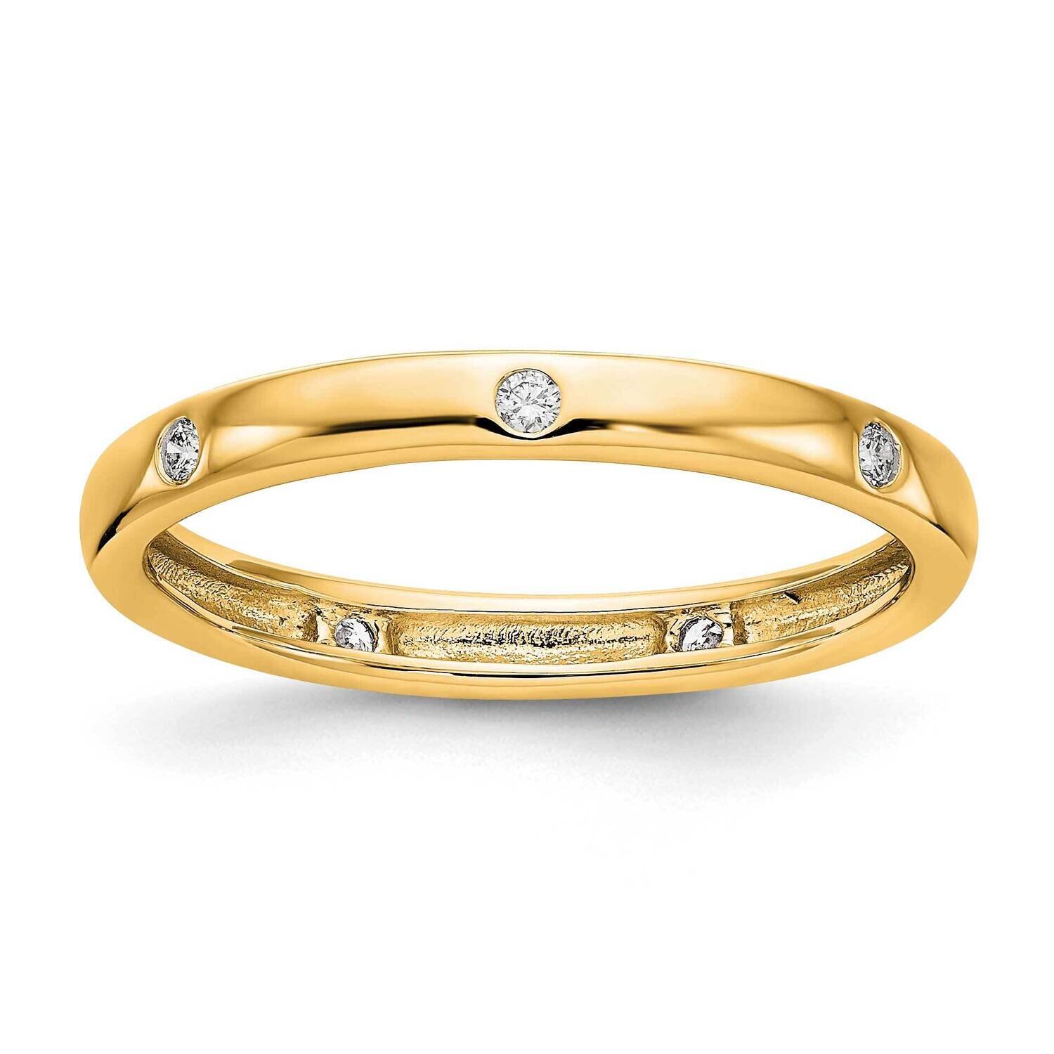 1/10CT Polished Bezel Set Diamond Eternity Band 14k Gold ET0008-010-7Y4, MPN: ET0008-010-7Y4,