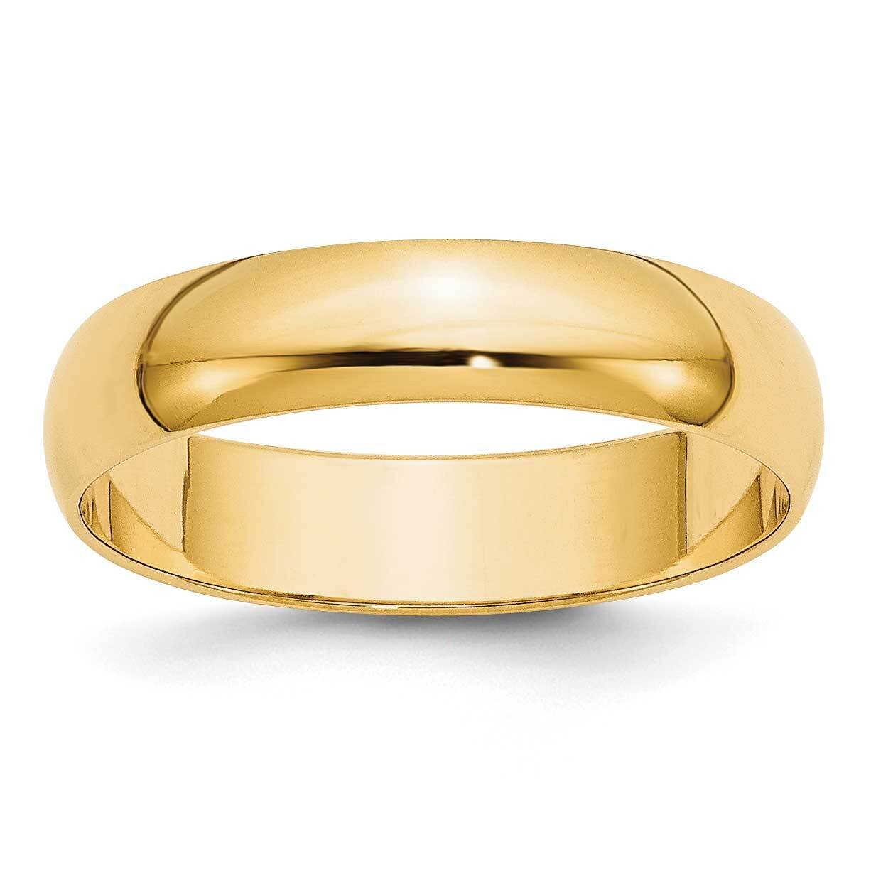 5mm Half Round Band 14k Yellow Gold HRL050, MPN: HRL050, 886774486215