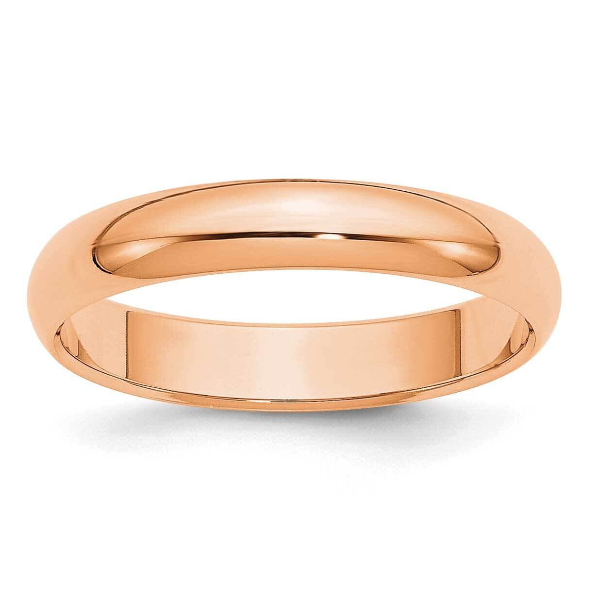 4mm Half-Round Wedding Band 14k Rose Gold RHR040, MPN: RHR040, 883957915081