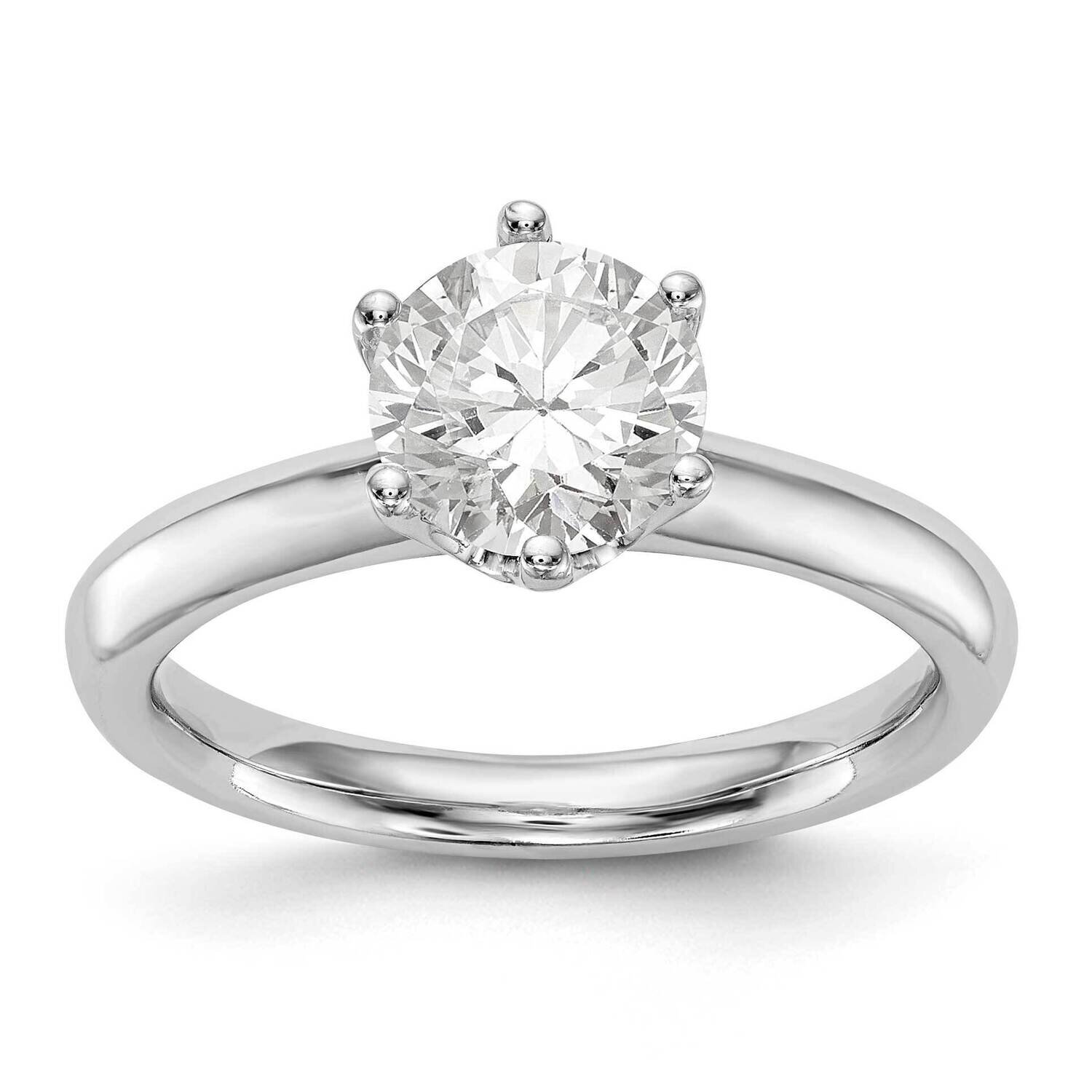 Solitaire with LJ1.00 Engagement Ring 14k White Gold RM1935E-100-W, MPN: RM1935E-100-W,