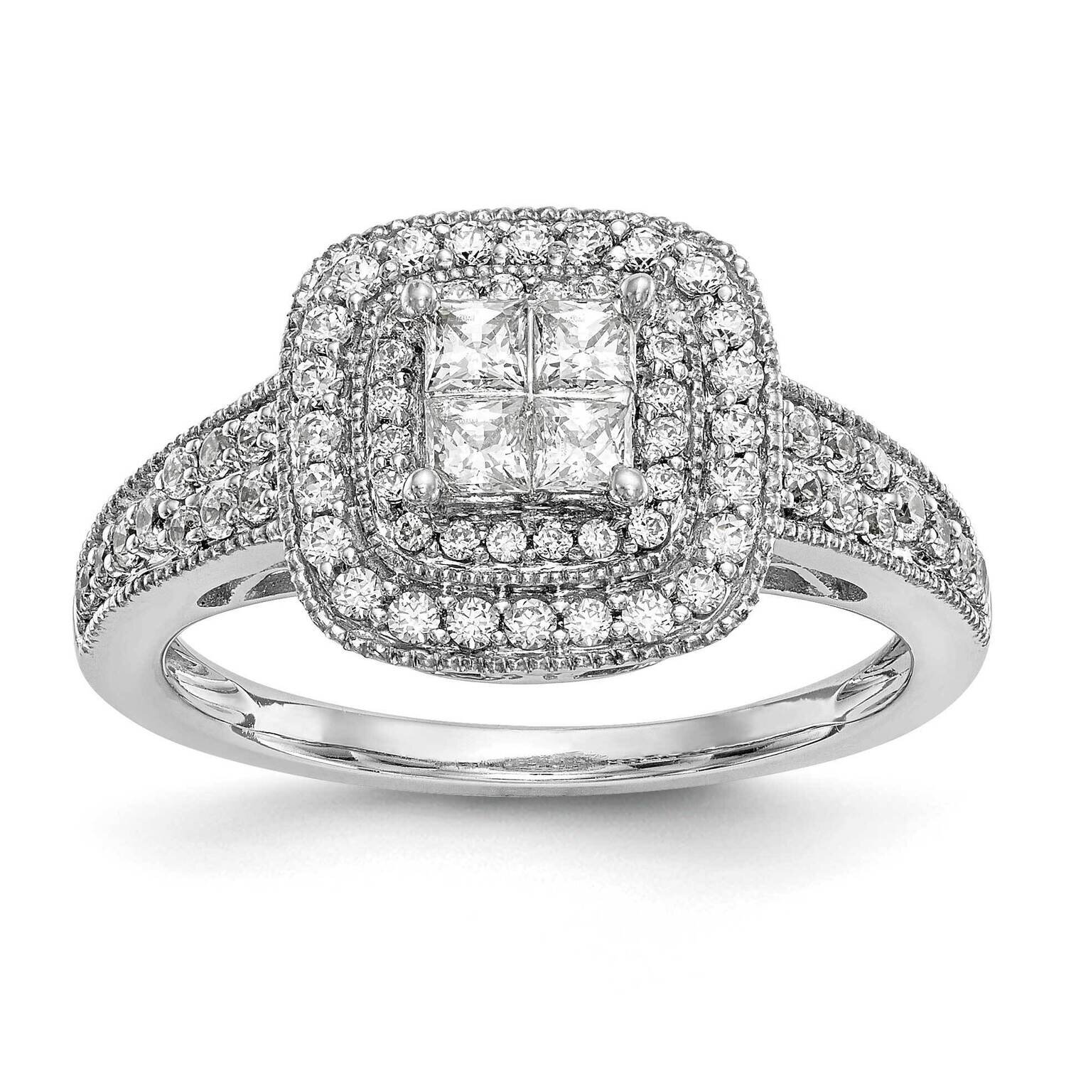 Diamond Wedding Band 14k White Gold RM2374E-068-WAA, MPN: RM2374E-068-WAA,