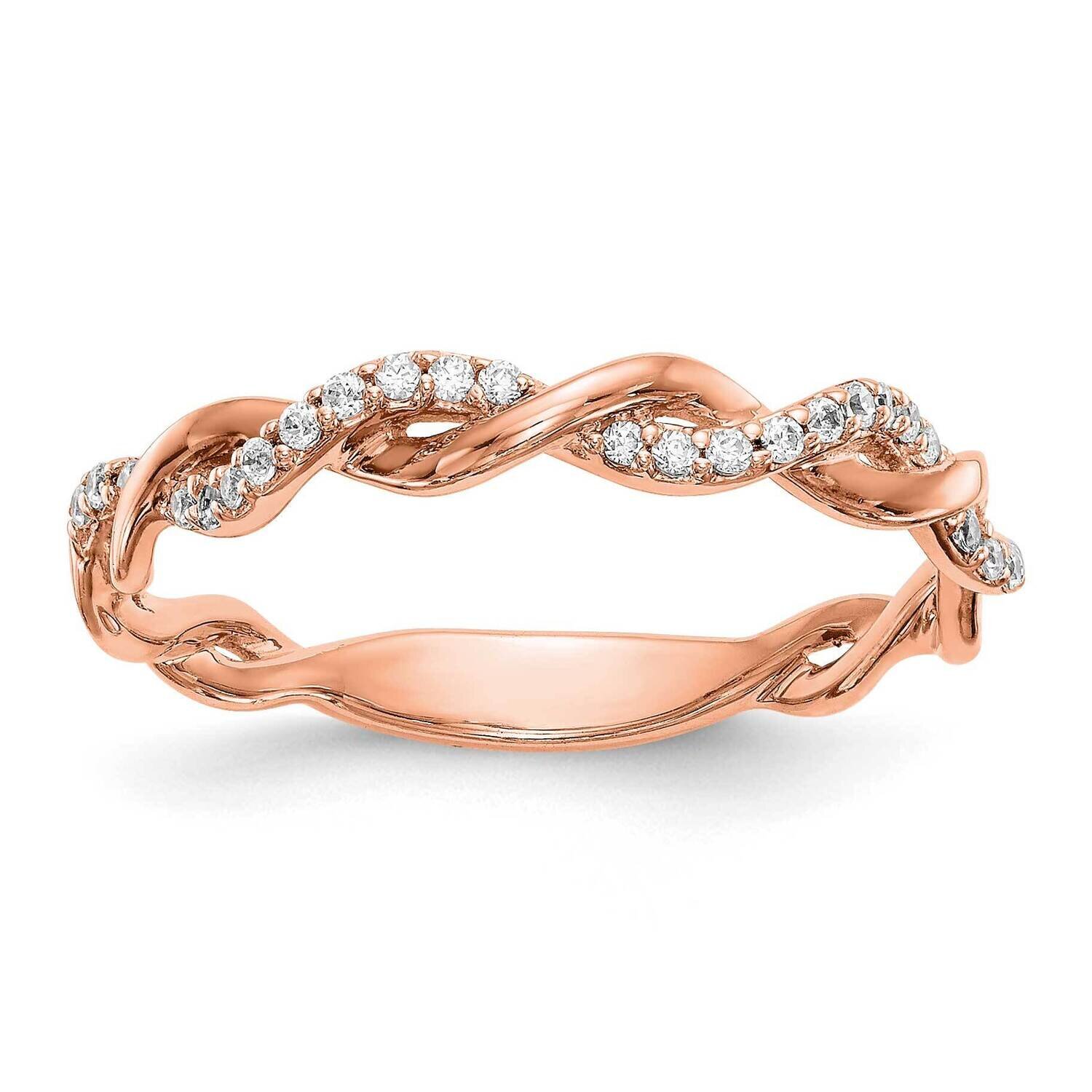 Diamond Wedding Band 14k Rose Gold RM2576B-012-RAA, MPN: RM2576B-012-RAA, 883957856278