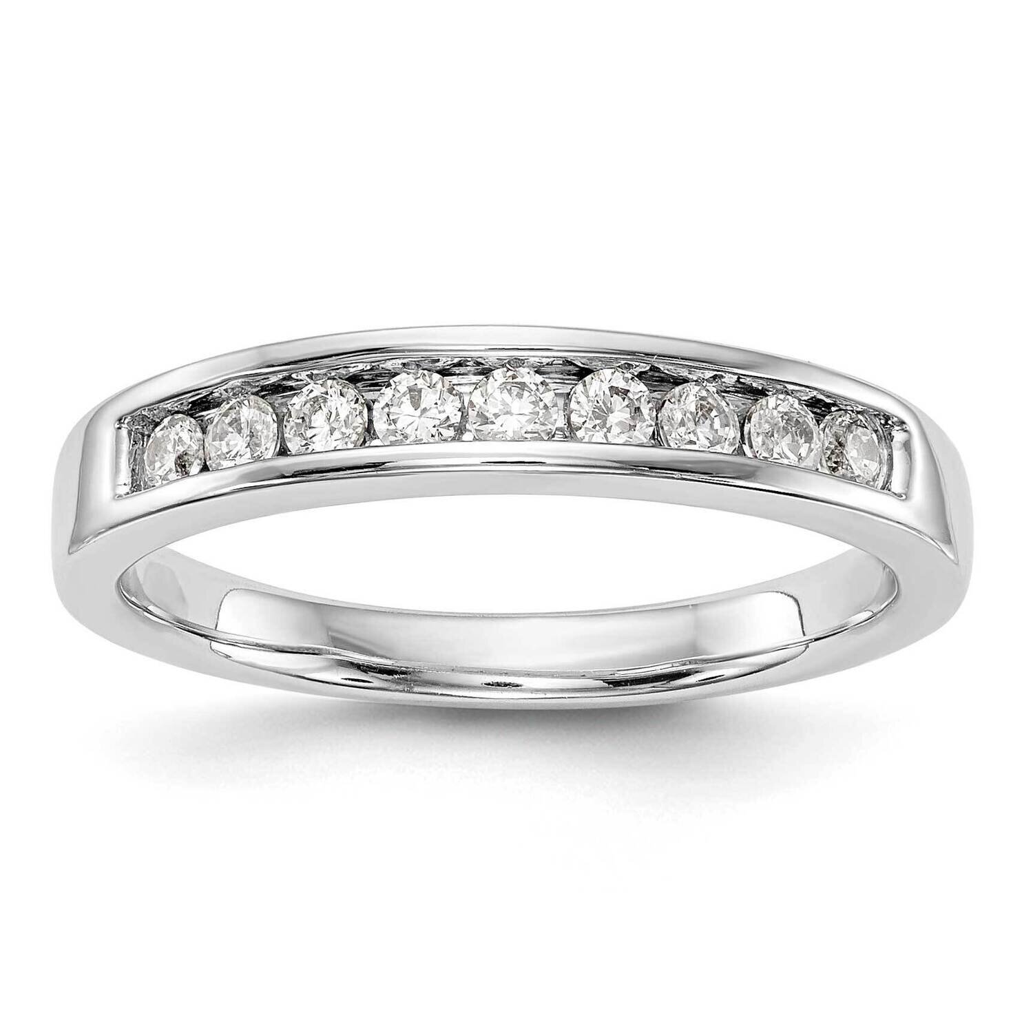 Diamond Wedding Band 14k White Gold RM2668B-027-WAA