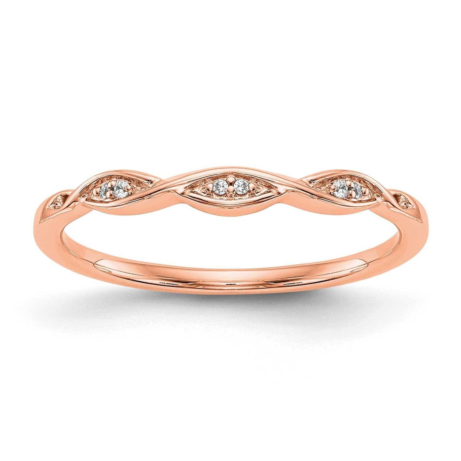 Diamond Wedding Band 14k Rose Gold RM2890B-002-RAA, MPN: RM2890B-002-RAA,