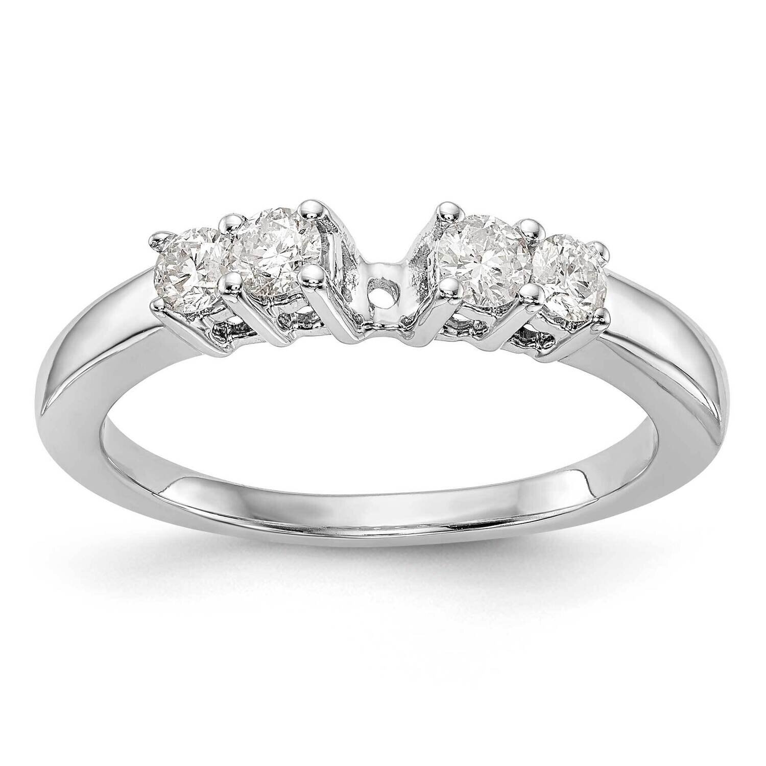 5-Stone Diamond Peg Set Engagement Ring 14k White Gold RM3039E-P_040-WAA, MPN: RM3039E-P_040-WAA,