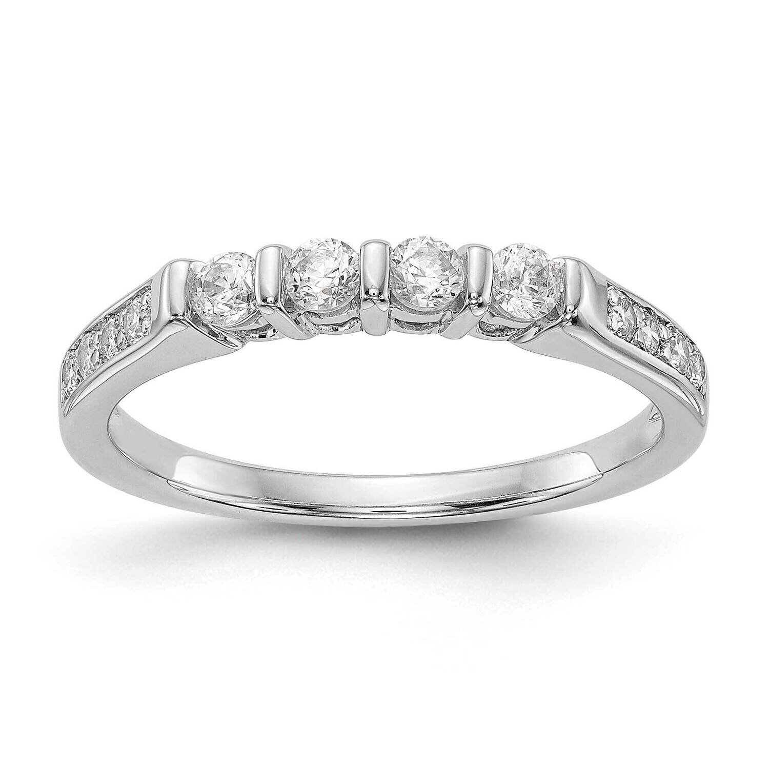 Diamond Wedding Band 14k White Gold RM3059B-036-WAA