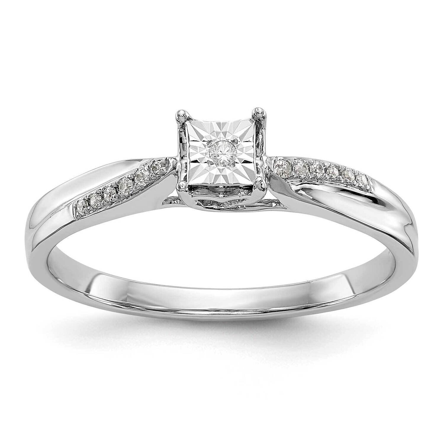 Complete Diamond Engagement Ring 10k White Gold RM3143E-008-WAA