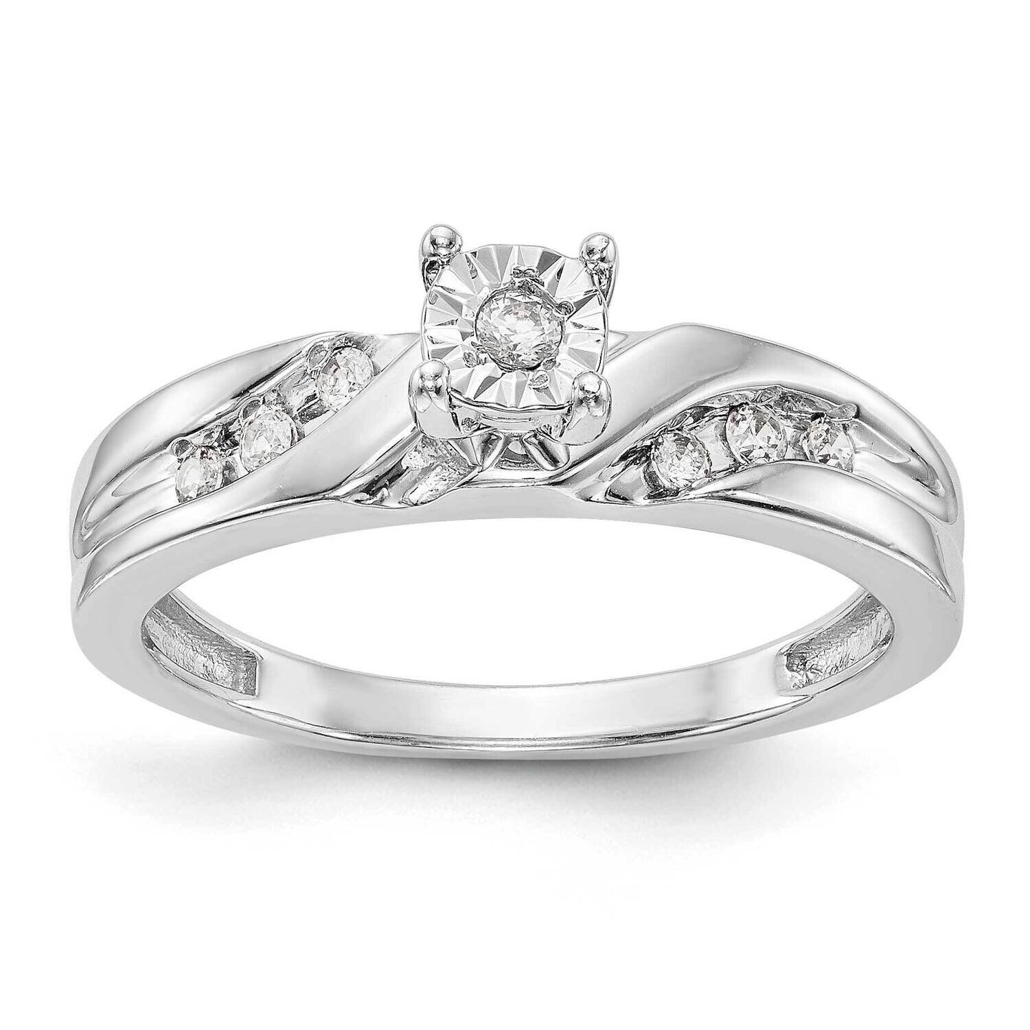 Complete Diamond Trio Engagement Ring 14k White Gold RM3166E-013-WAA, MPN: RM3166E-013-WAA,