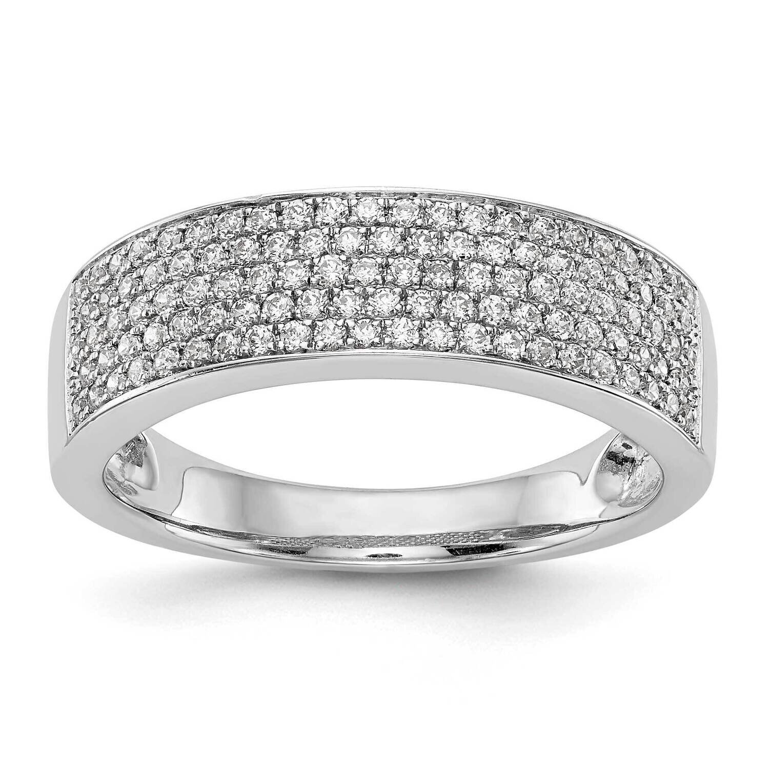 Micro Pave Diamond Band 14k White Gold RM3245B-054-WAA, MPN: RM3245B-054-WAA,