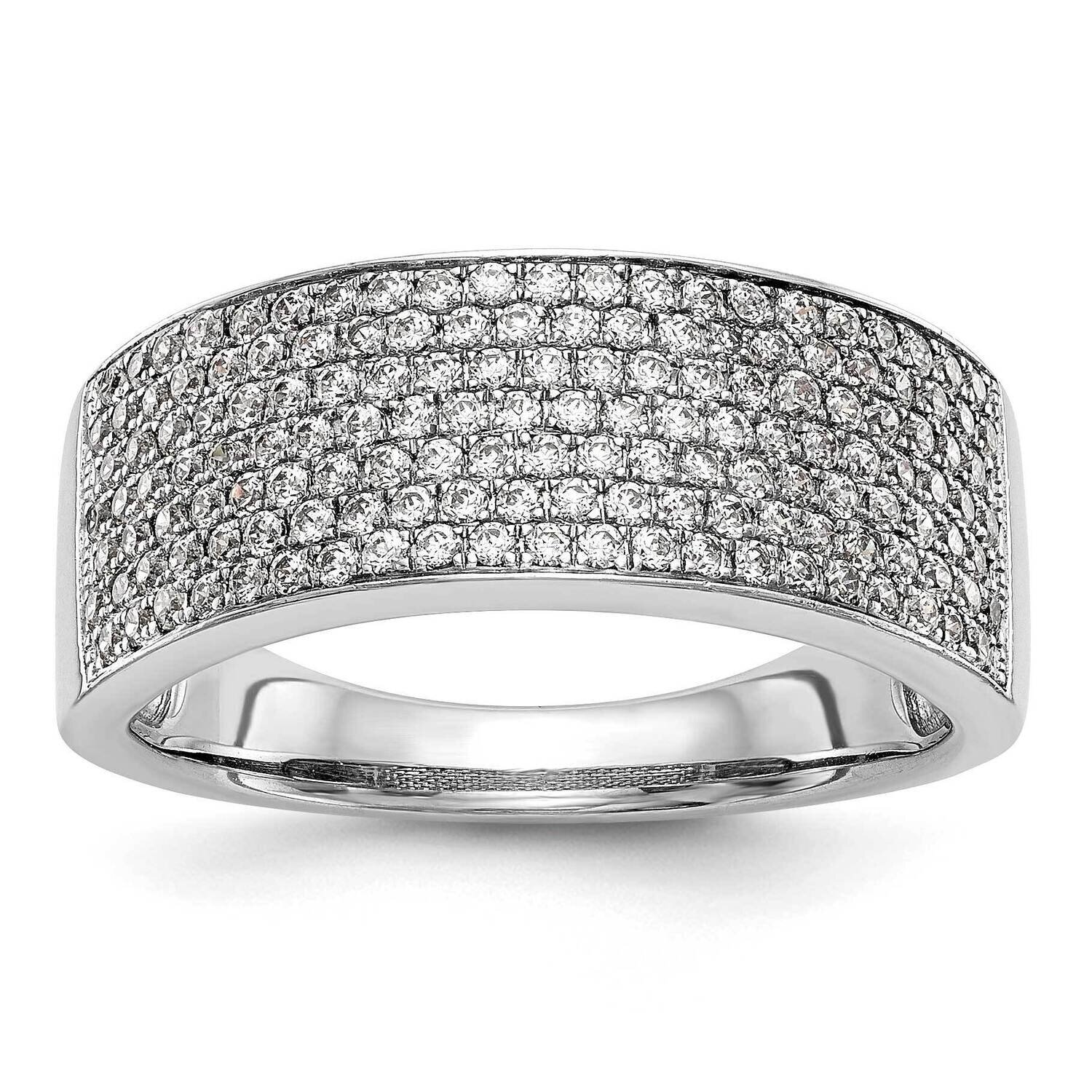 Micro Pave Diamond Band 14k White Gold RM3247B-075-WAA, MPN: RM3247B-075-WAA,