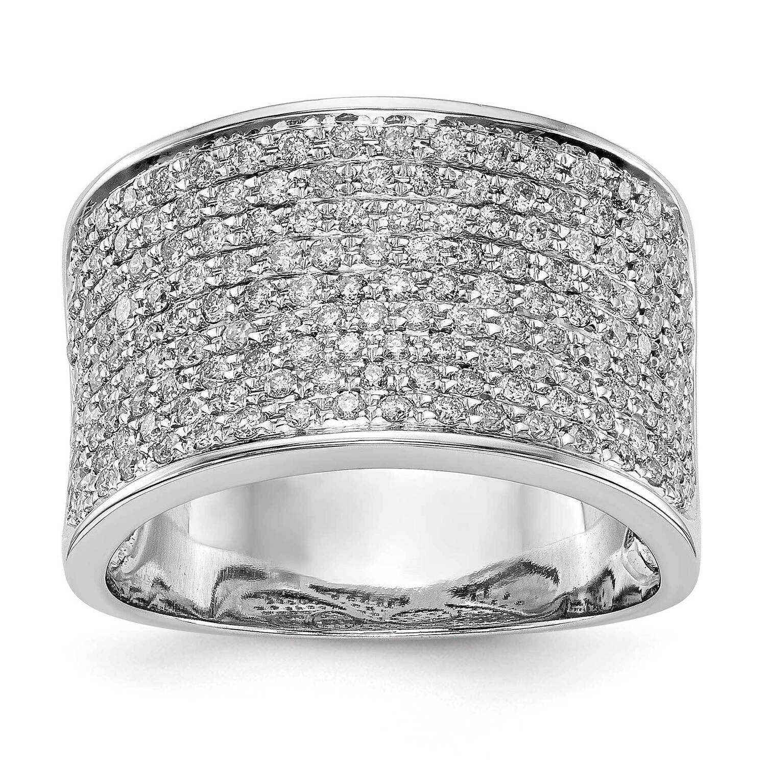 Micro Pave Diamond Band 14k White Gold RM3256B-100-WAA, MPN: RM3256B-100-WAA,