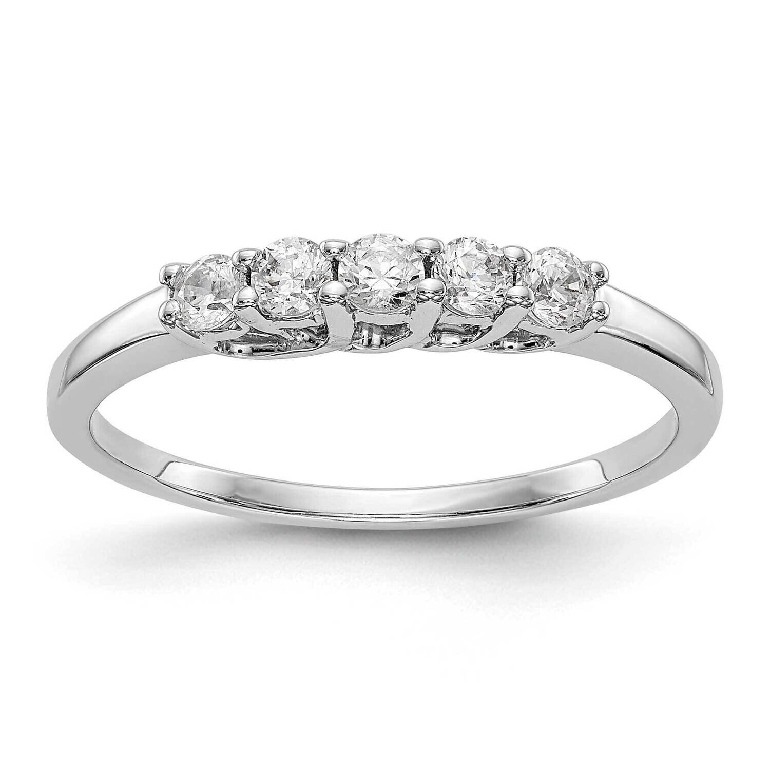 5-Stone Diamond Band 14k White Gold RM3283B-025-WAA, MPN: RM3283B-025-WAA,