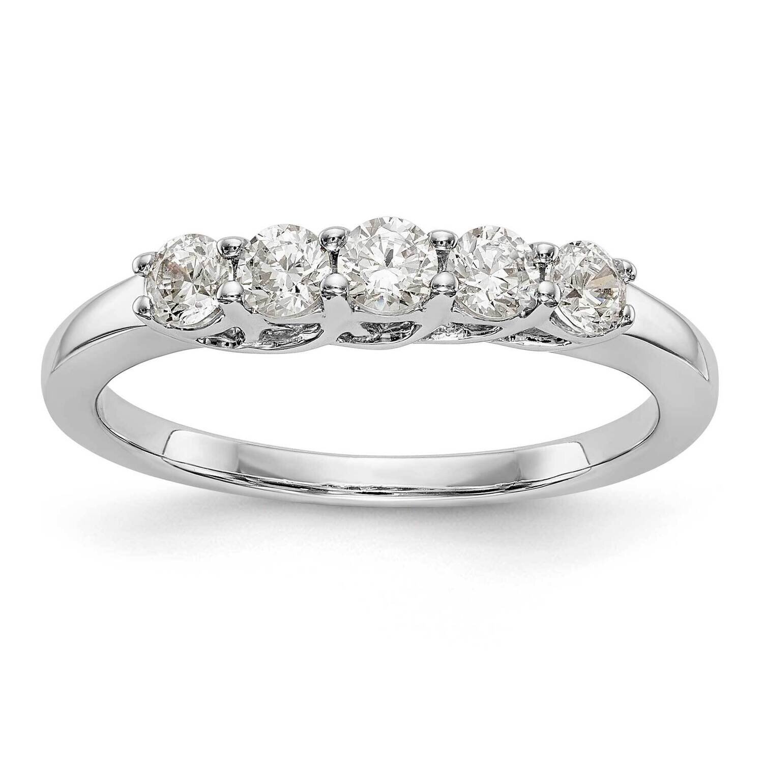 5-Stone Diamond Band 14k White Gold RM3283B-047-WAA, MPN: RM3283B-047-WAA,
