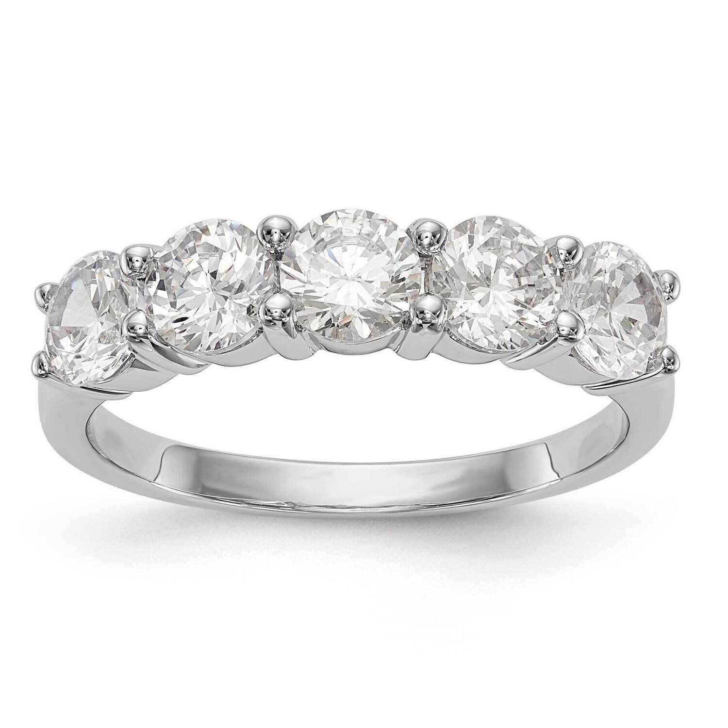 5-Stone Diamond Band 14k White Gold RM3286B-185-WAA, MPN: RM3286B-185-WAA,