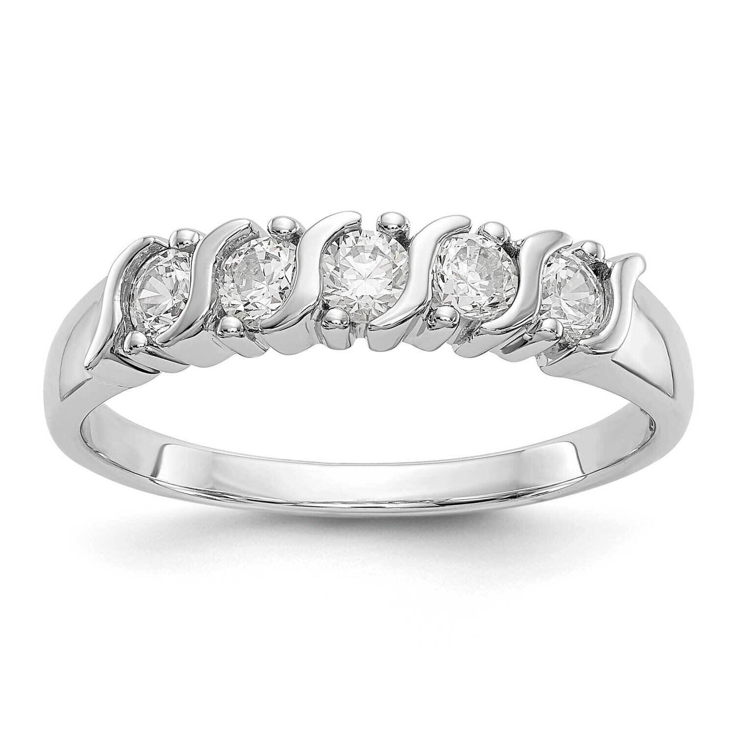 5-Stone Diamond Band 14k White Gold RM3290B-050-WAA, MPN: RM3290B-050-WAA,