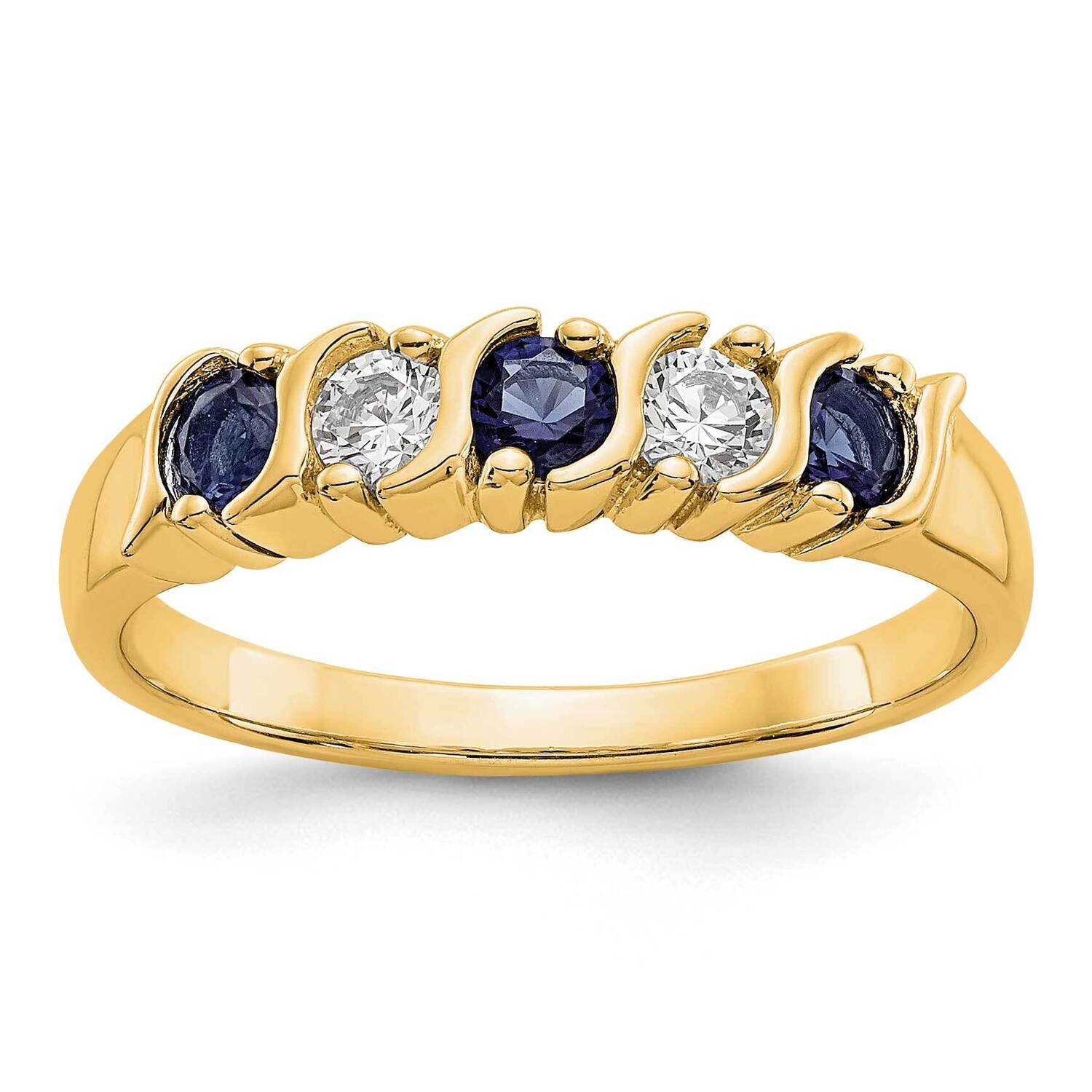 Diamond with Sapphire Band 14k Yellow Gold RM3290B-SA-019-YAA, MPN: RM3290B-SA-019-YAA,