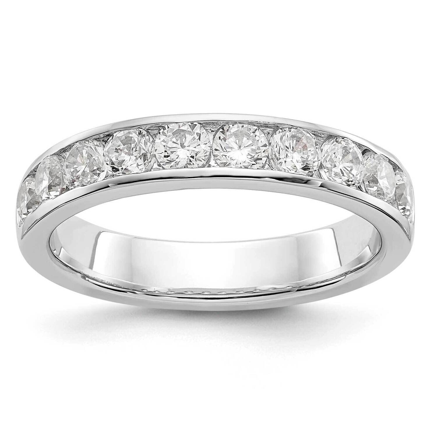10-Stone Diamond Channel Band 14k White Gold RM3317B-093-WAA, MPN: RM3317B-093-WAA,