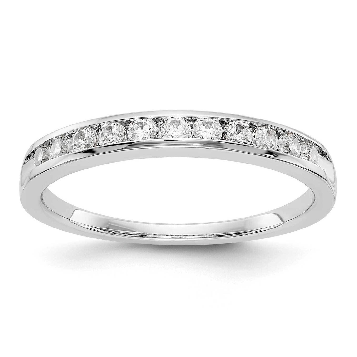 11-Stone Diamond Channel Band 14k White Gold RM3320B-031-WAA, MPN: RM3320B-031-WAA, 883957866949
