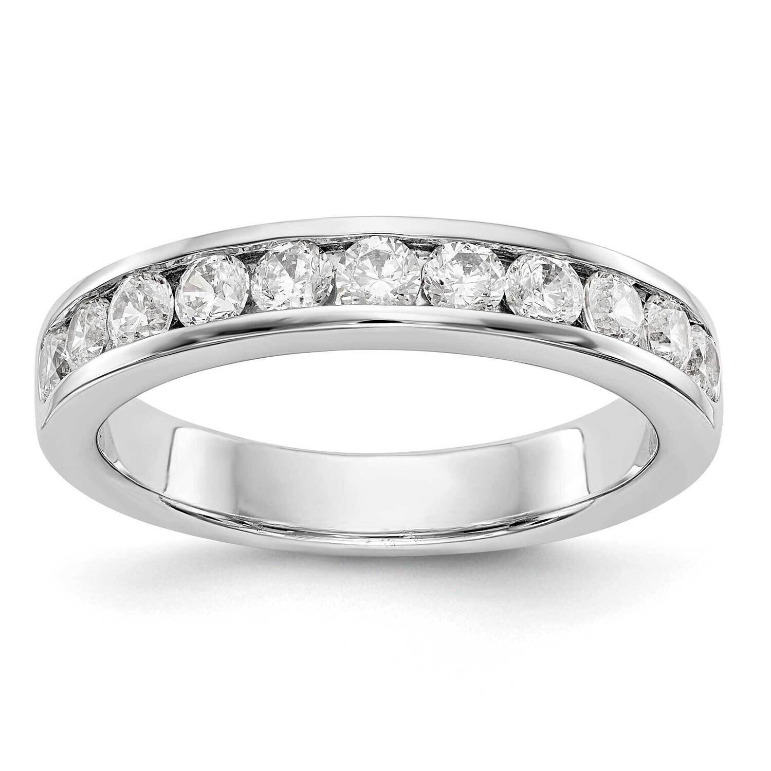 11-Stone Diamond Channel Band 14k White Gold RM3325B-077-WAA, MPN: RM3325B-077-WAA,
