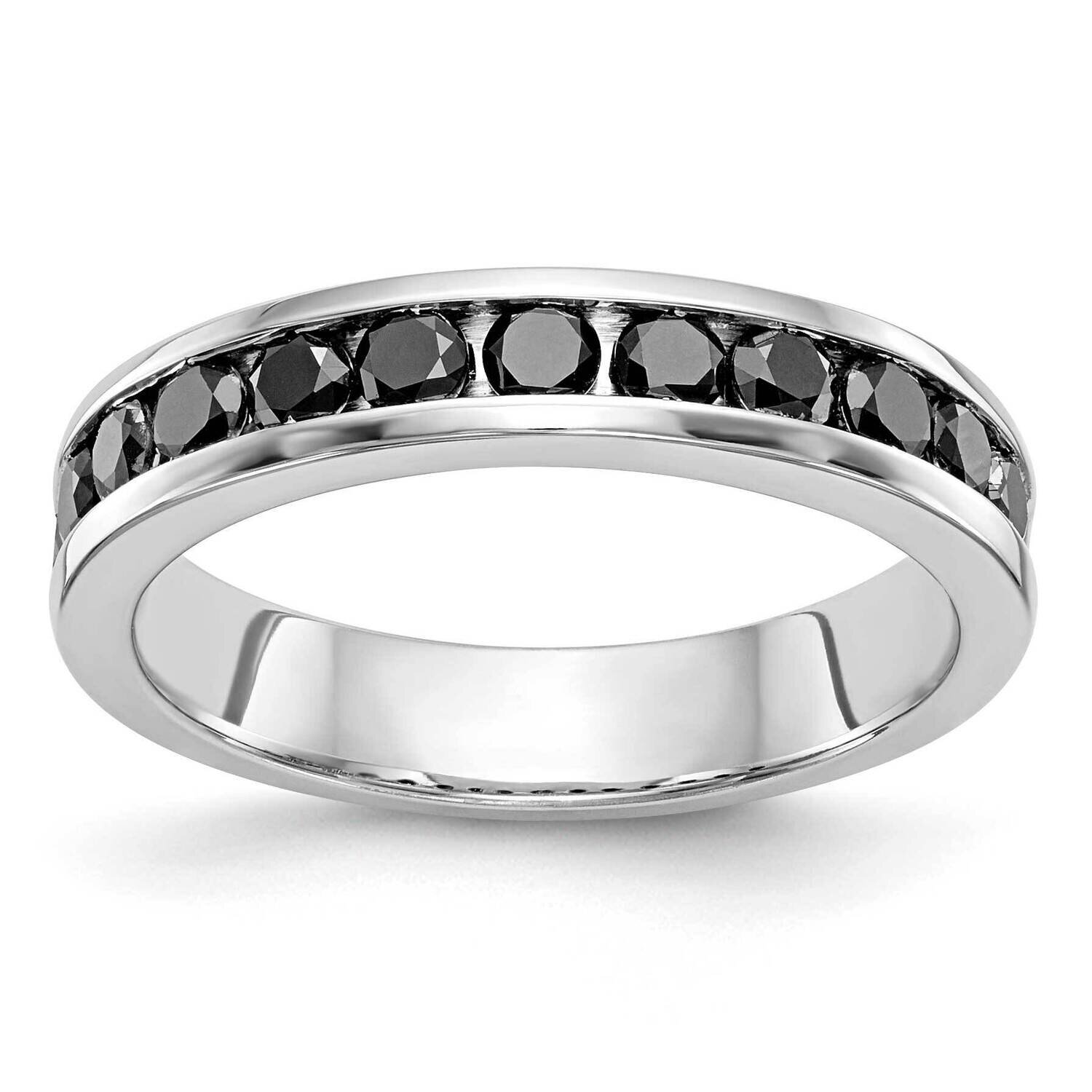 Black Diamond Band 14k White Gold RM3438B-BK-072-WAA, MPN: RM3438B-BK-072-WAA,