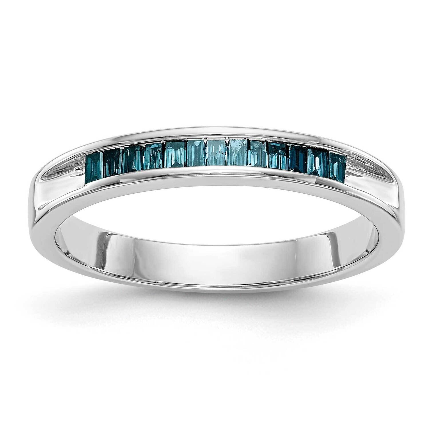 Blue Diamond Band 14k White Gold RM3442B-BD-010-WAA, MPN: RM3442B-BD-010-WAA,