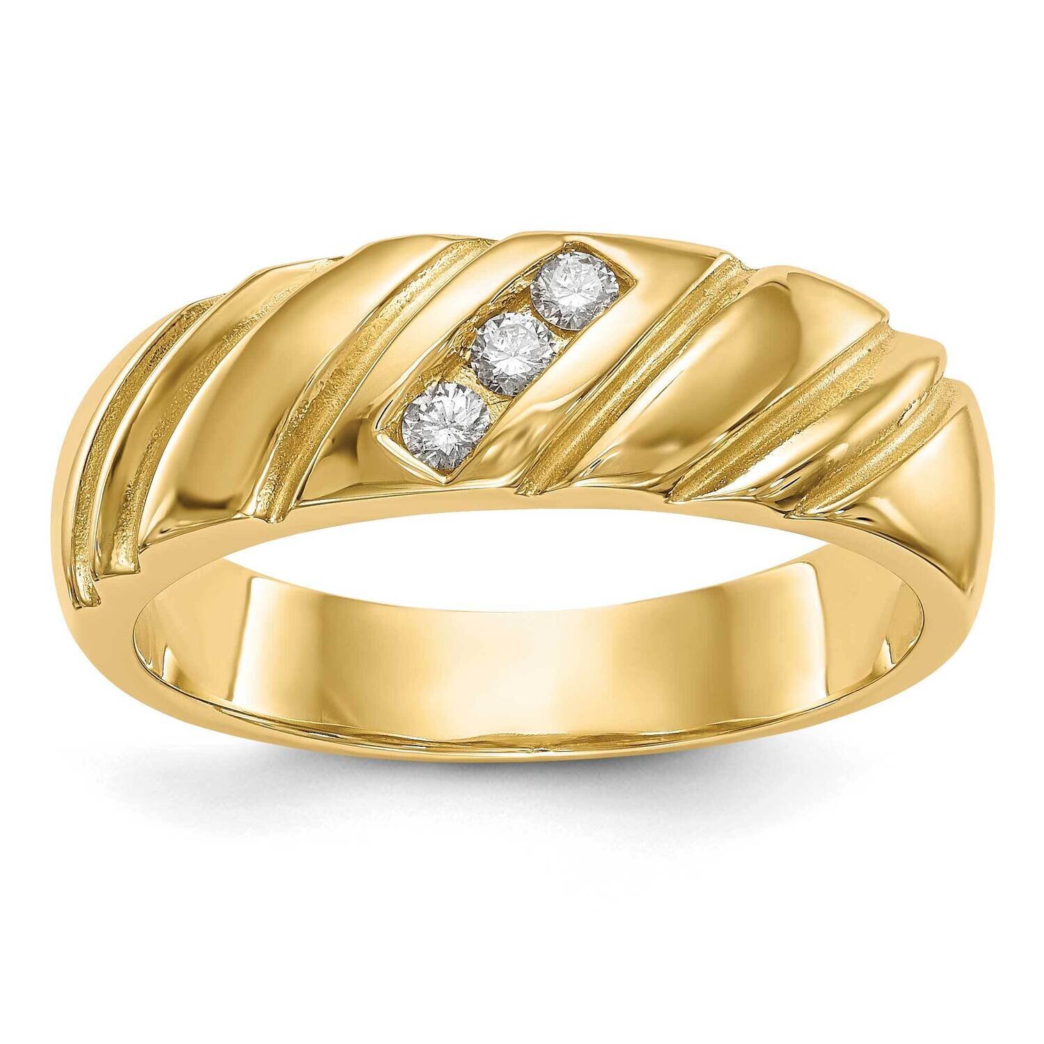 Diamond Men&#39;s Band 14k Gold RM3501B-012-YAA, MPN: RM3501B-012-YAA, 196904148228