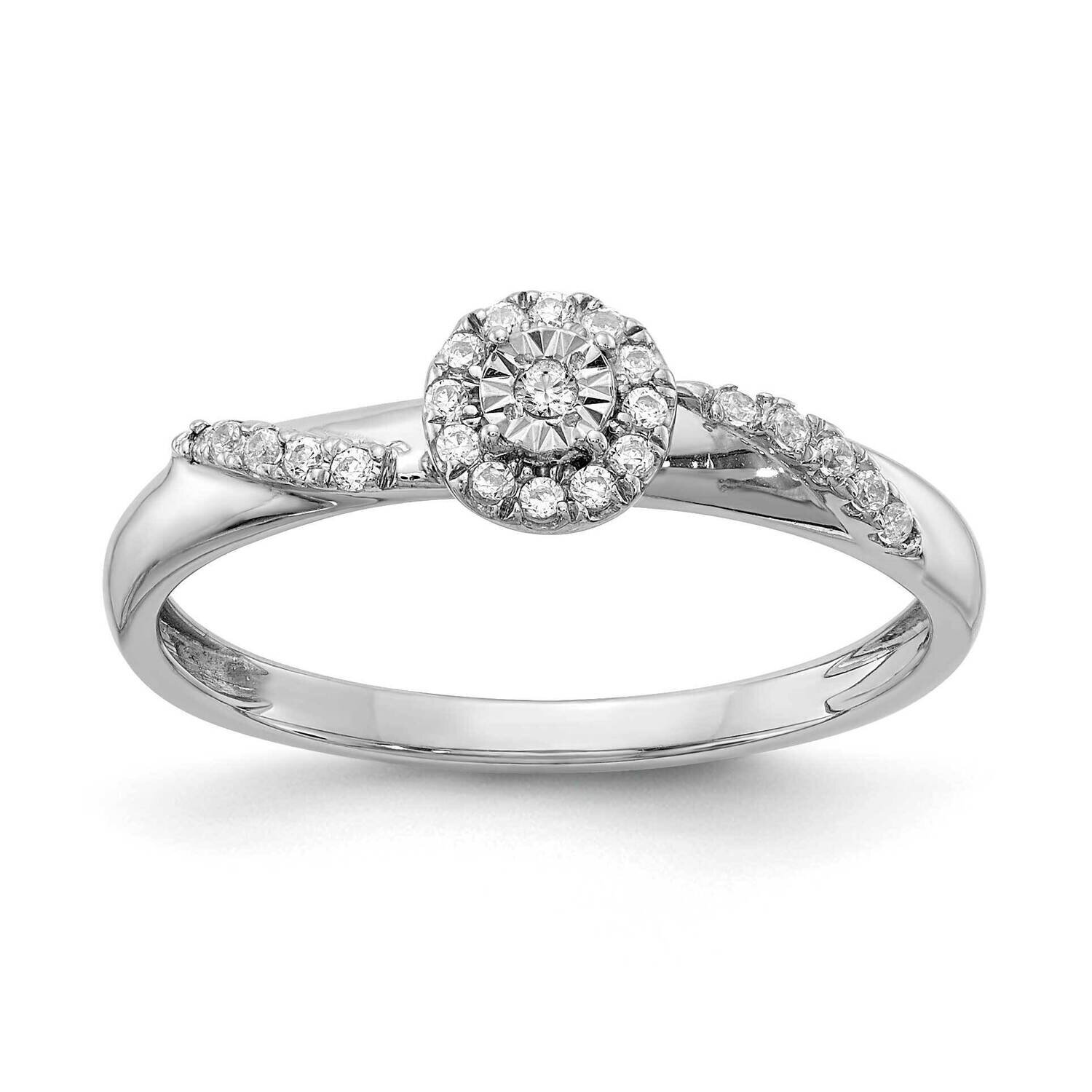 Complete Diamond Trio Engagement Ring 14k White Gold RM3637E-012-WAA, MPN: RM3637E-012-WAA,
