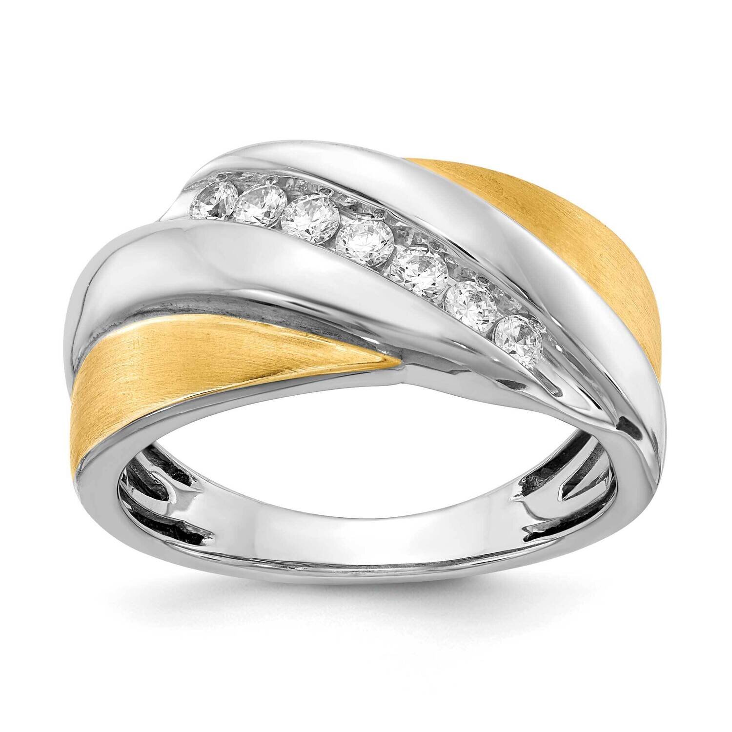 Diamond Men's Ring 14k White & Yellow Gold RM3675B-033-WYAA