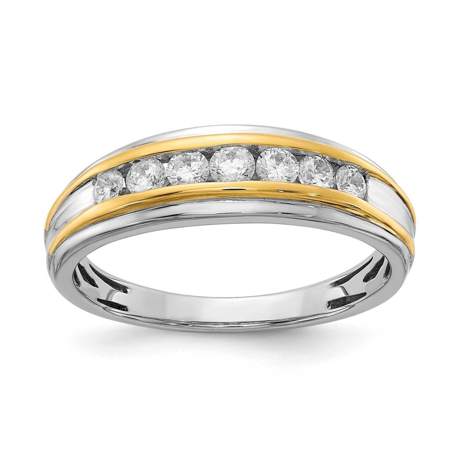Diamond Men&#39;s Ring 14k White &amp; Yellow Gold RM5692B-050-WYAA, MPN: RM5692B-050-WYAA, 196904148303
