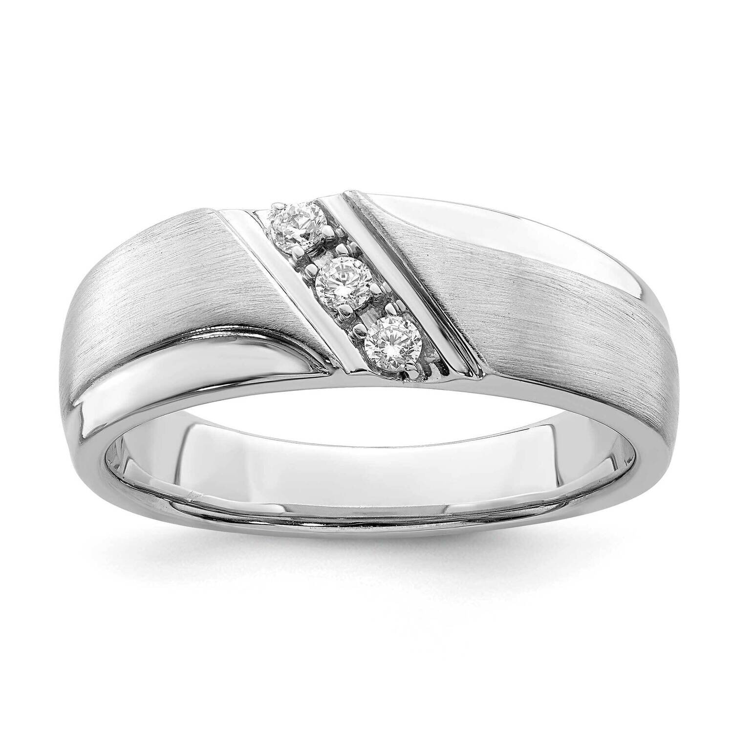 Diamond Men&#39;s Band 14k White Gold RM6101B-012-WAA, MPN: RM6101B-012-WAA, 196904148686