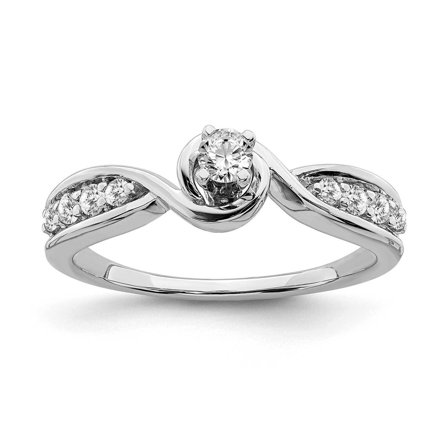 Diamond Engagement Ring 10k White Gold RM6374E-033-0WAA, MPN: RM6374E-033-0WAA, 191101399435