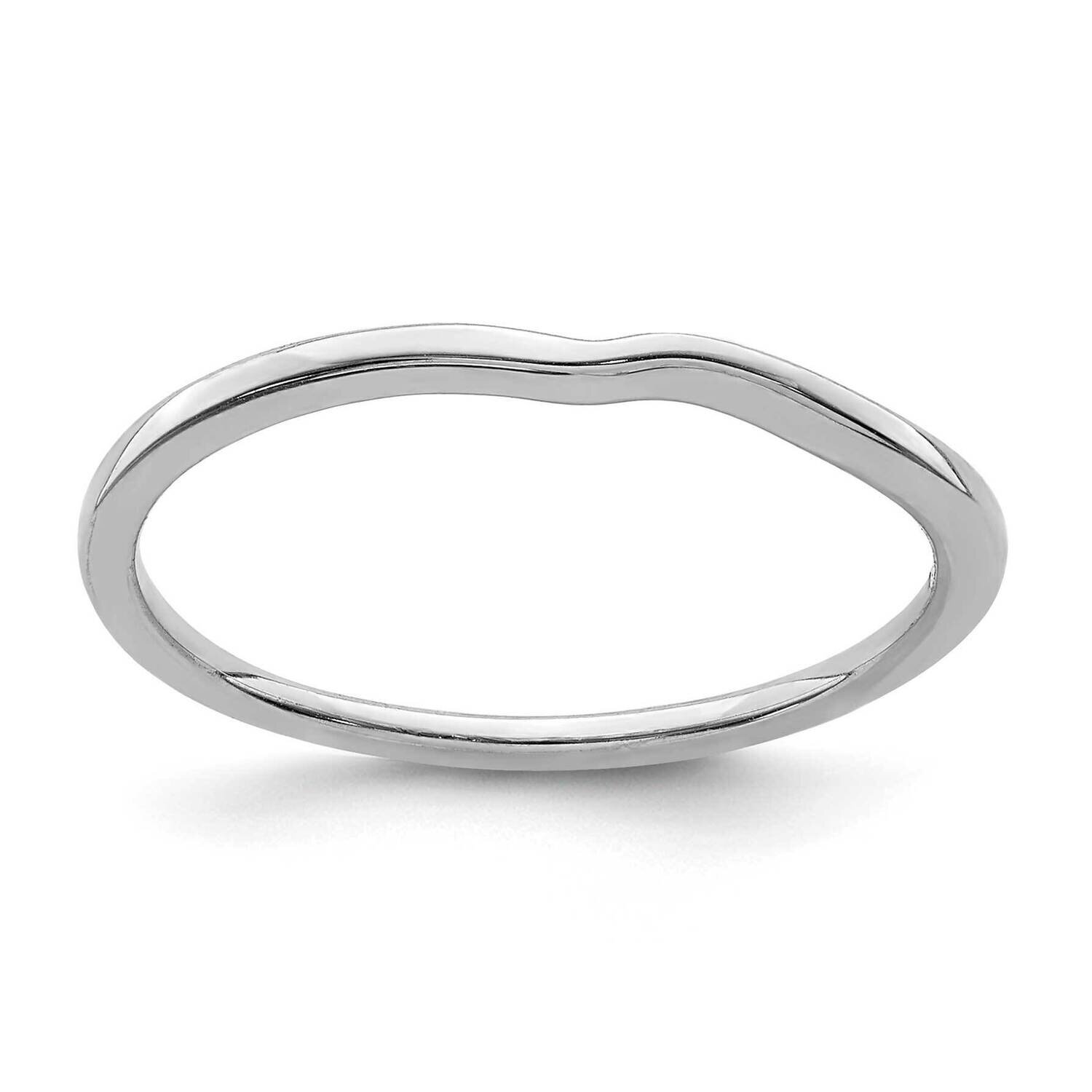 Contoured Band 10k White Gold RM6378B-0W, MPN: RM6378B-0W, 191101564031