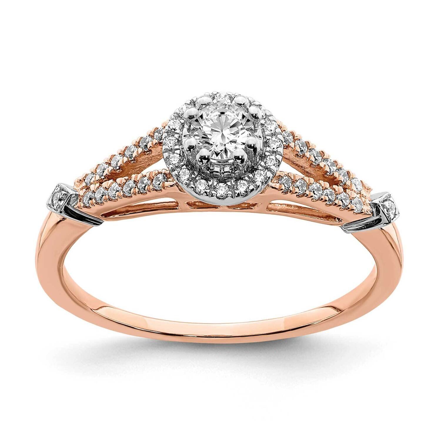 Diamond Engagement Ring 10k Rose Gold RM6382E-036-0RAA, MPN: RM6382E-036-0RAA, 191101563812