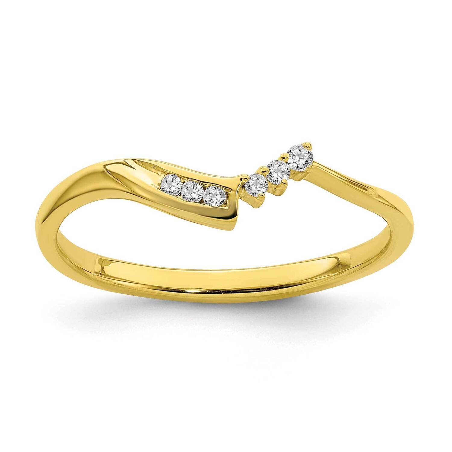 Contoured Diamond Band 10k Yellow Gold RM6385B-005-0YAA, MPN: RM6385B-005-0YAA, 191101563591