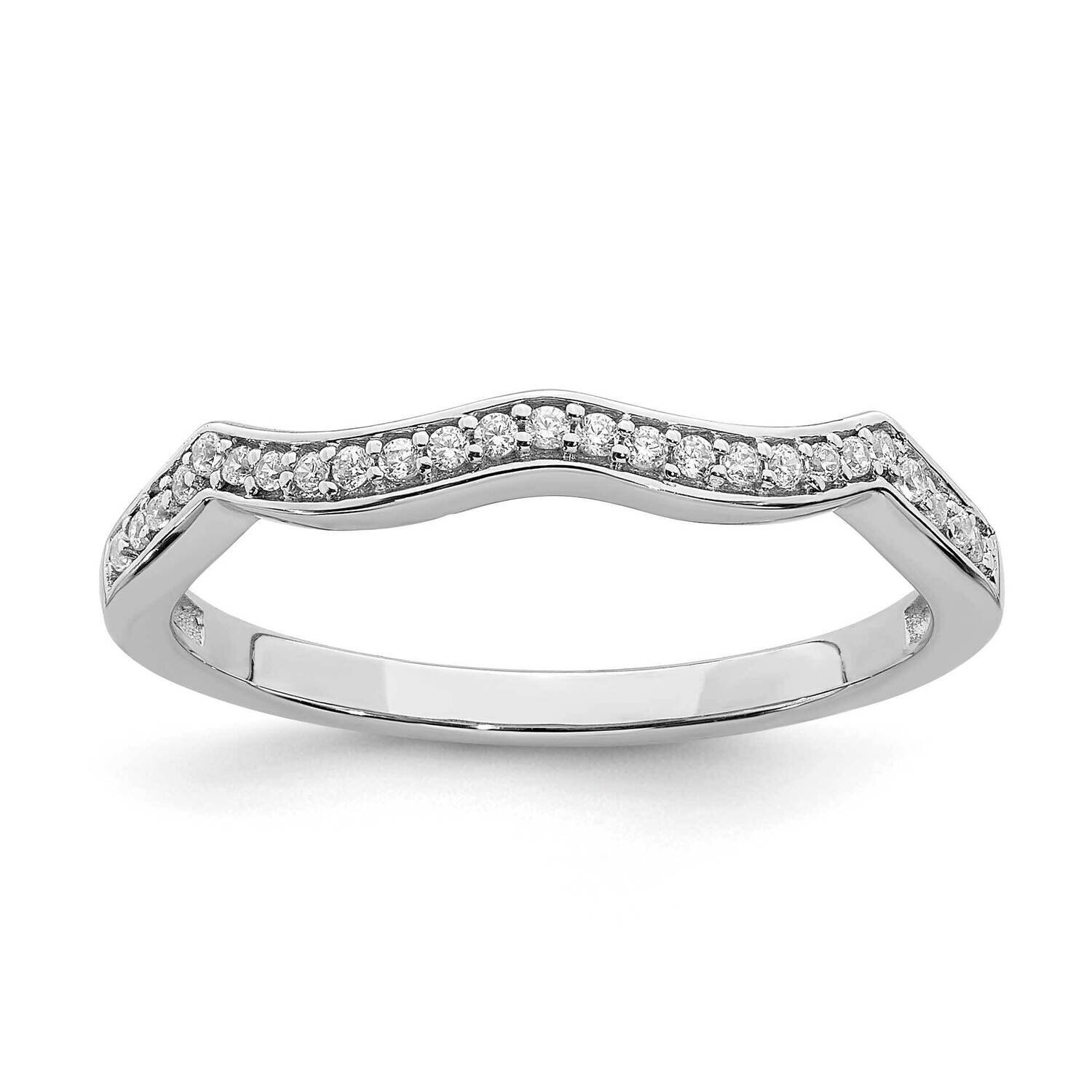 Contoured Diamond Band 14k White Gold RM6427B-010-WAA, MPN: RM6427B-010-WAA,