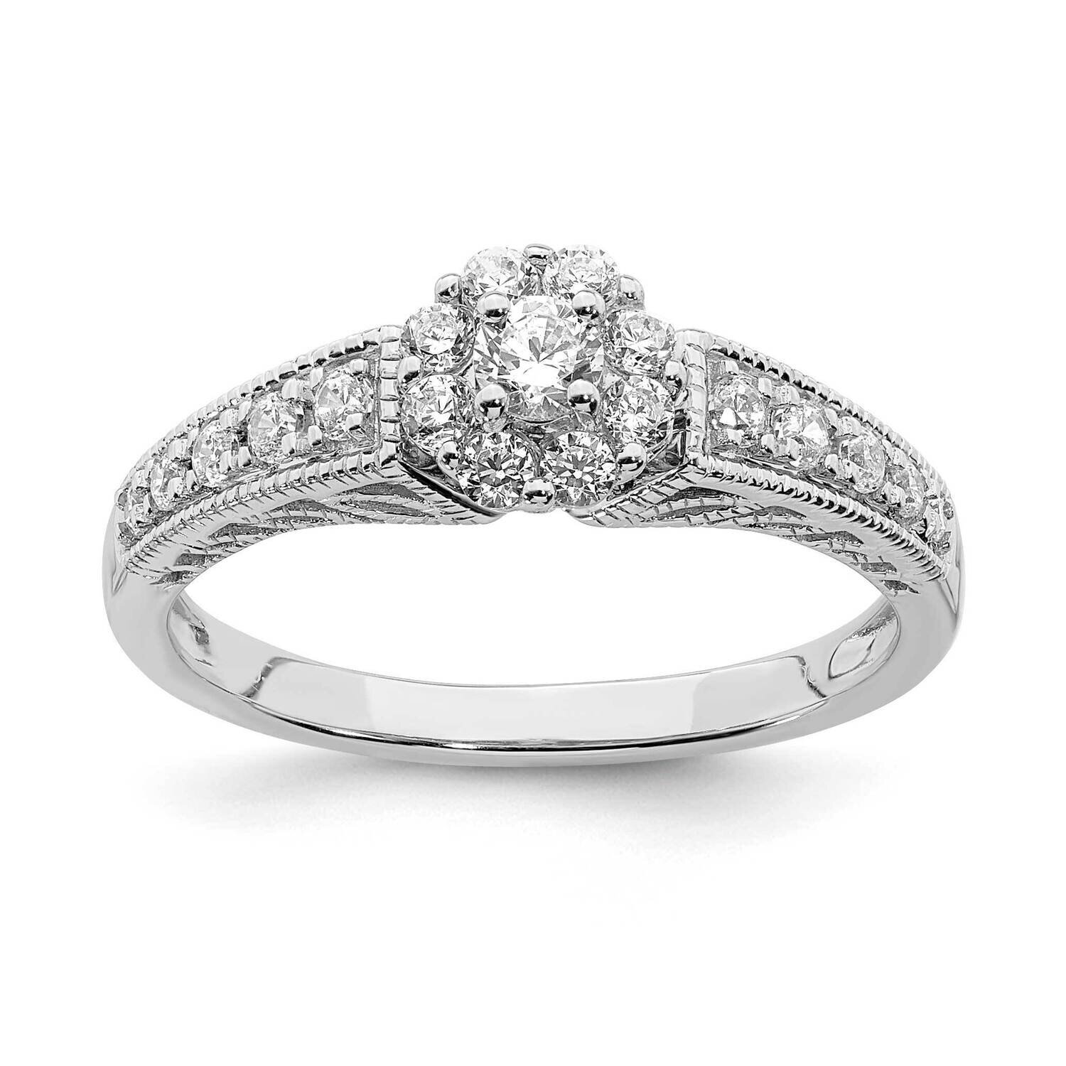Diamond Engagement Ring 14k White Gold RM6438E-011-WAA