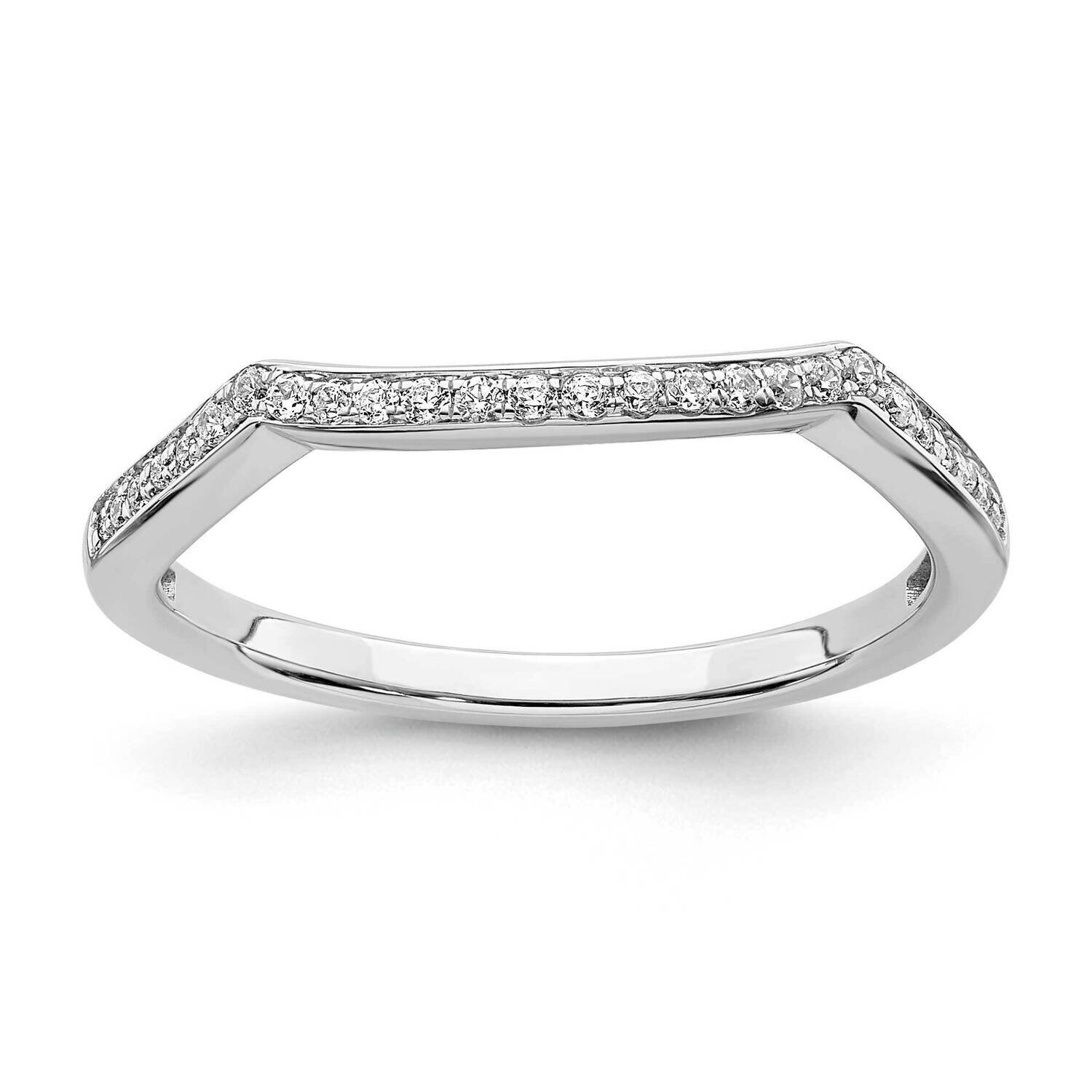 Contoured Diamond Band 14k White Gold RM6452B-012-WAA, MPN: RM6452B-012-WAA,